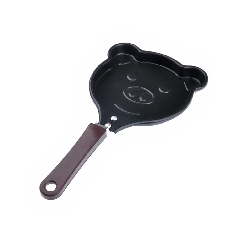 DOITOOL Nonstick Mini Frying Pan - Pig Shaped Egg Pan for Perfect Sunny Side Up, Crepes & Pancakes | Animal-Themed Breakfast Griddle for Kids & Family Cooking | Random Color (Ideal for Mother's Day Gifts & Kitchen Decor)