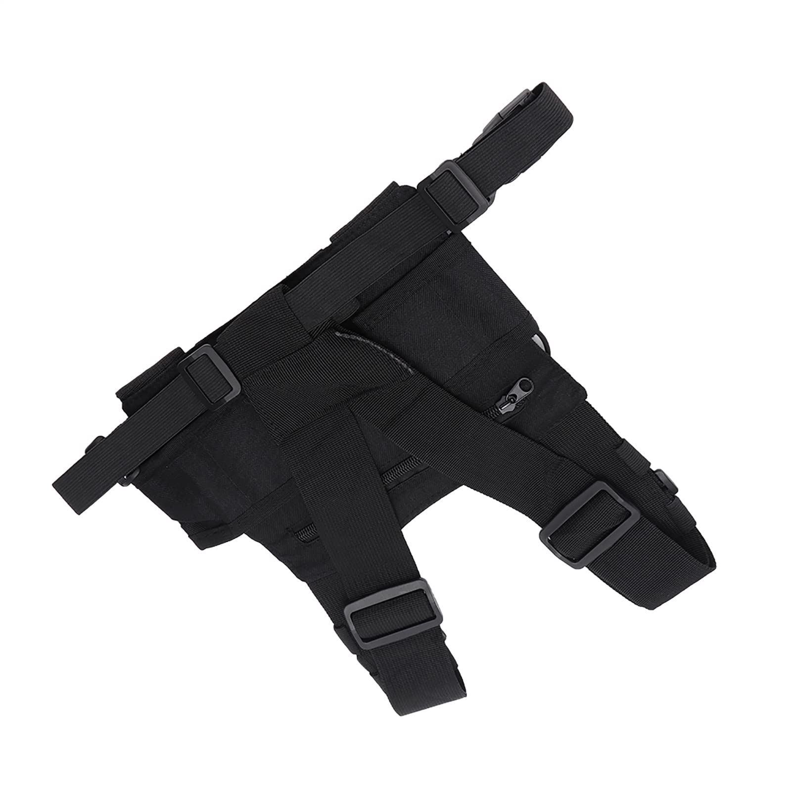ElgnAura Tactical Chest Harness for Two-Way Radios - Adjustable Molle Vest with Dual Front Pouches for Firefighters, Military & Rescue Teams | Perfect for Emergency Response & Outdoor Adventures
