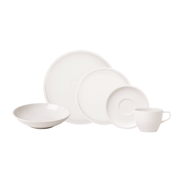 Artesano Original USA Dinnerware Set of 30 Pieces - Premium Porcelain Plates, Bowls & Cups for Family Dining, Entertaining & Restaurant Use