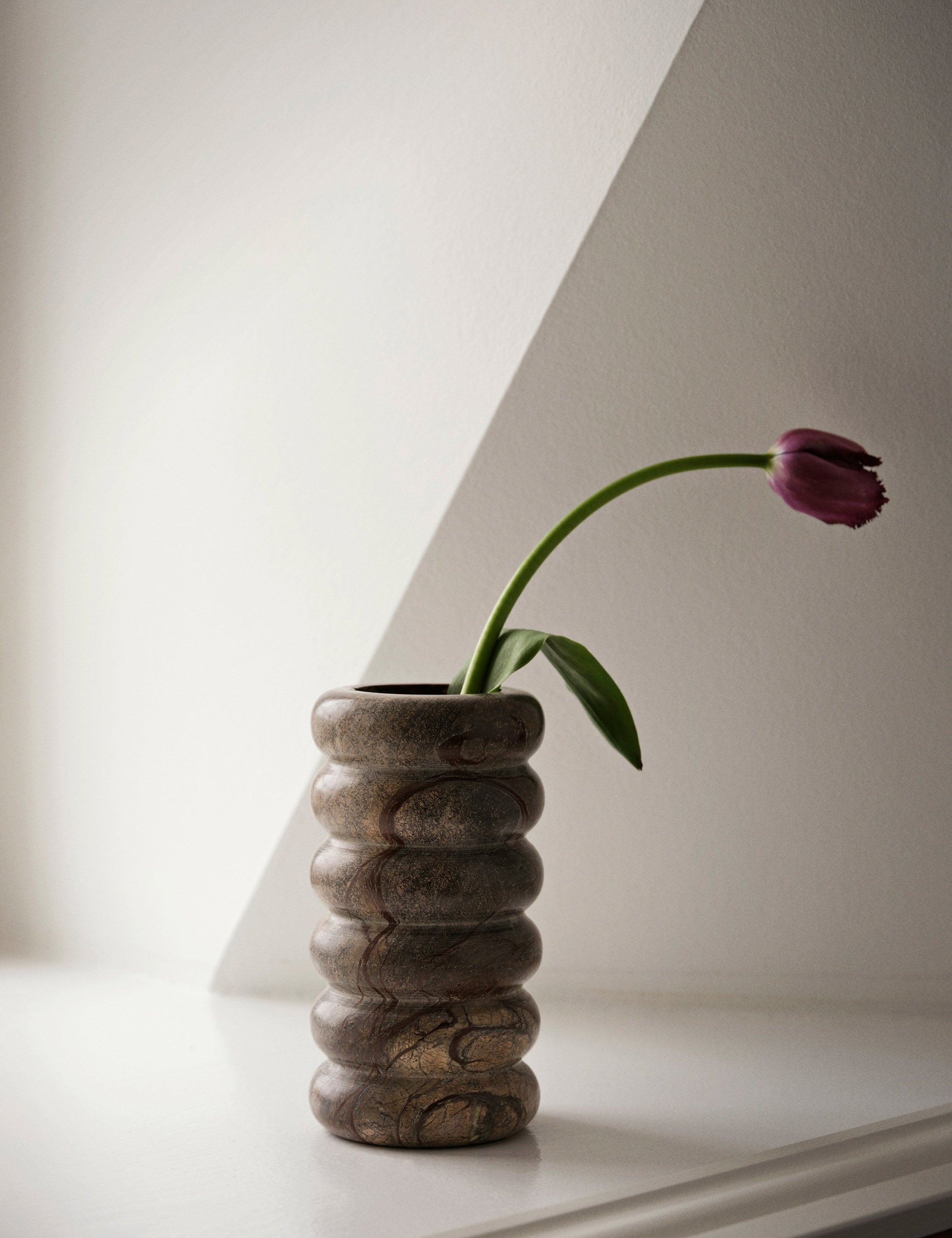 Bendum Vase by Ferm Living - Modern Ceramic Home Decor for Living Room, Bedroom & Office - Perfect for Flowers & Interior Design