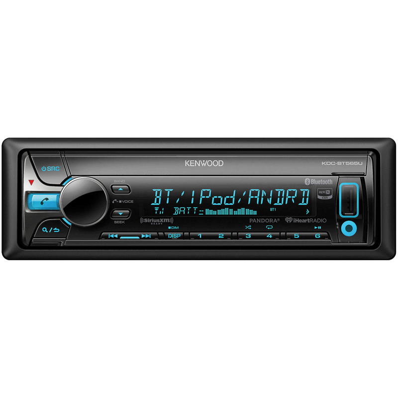 Kenwood KDC BT565U Bluetooth Car Stereo Receiver - Wireless Music Streaming, Hands-Free Calling, USB/AUX Input - Perfect for Commuting & Road Trips