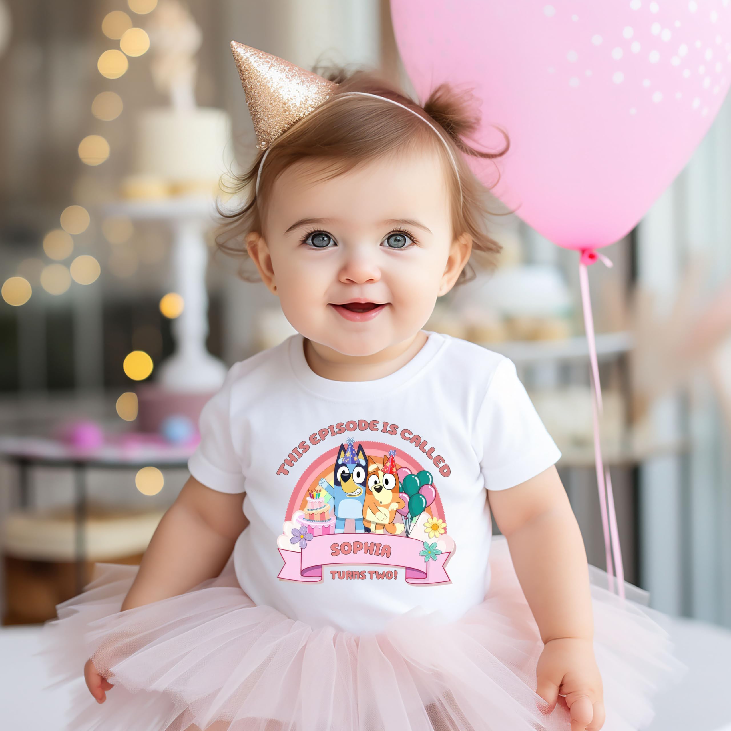 Personalized Family Birthday Shirts - Custom Matching Outfits for Kids & Toddlers | Blue Dog Birthday T-Shirt with Names | Perfect for Family Photos, Birthday Parties & Friend Reunions