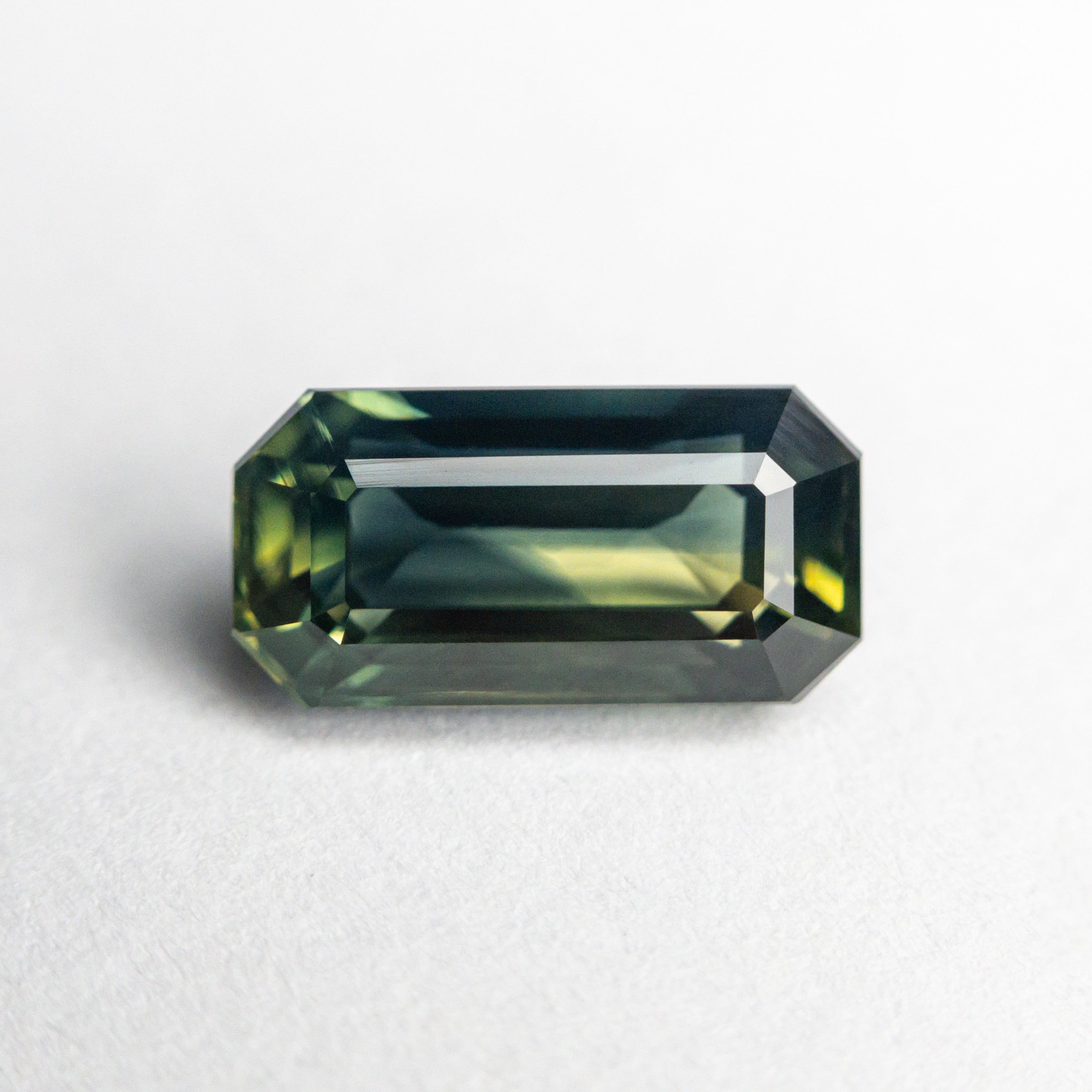 2.41ct Natural Blue Sapphire Gemstone - 9.76x4.94x4.38mm Step Cut Rectangle with Cut Corners for Fine Jewelry Making (23817-04) | Engagement Rings, Pendants & Custom Jewelry Designs
