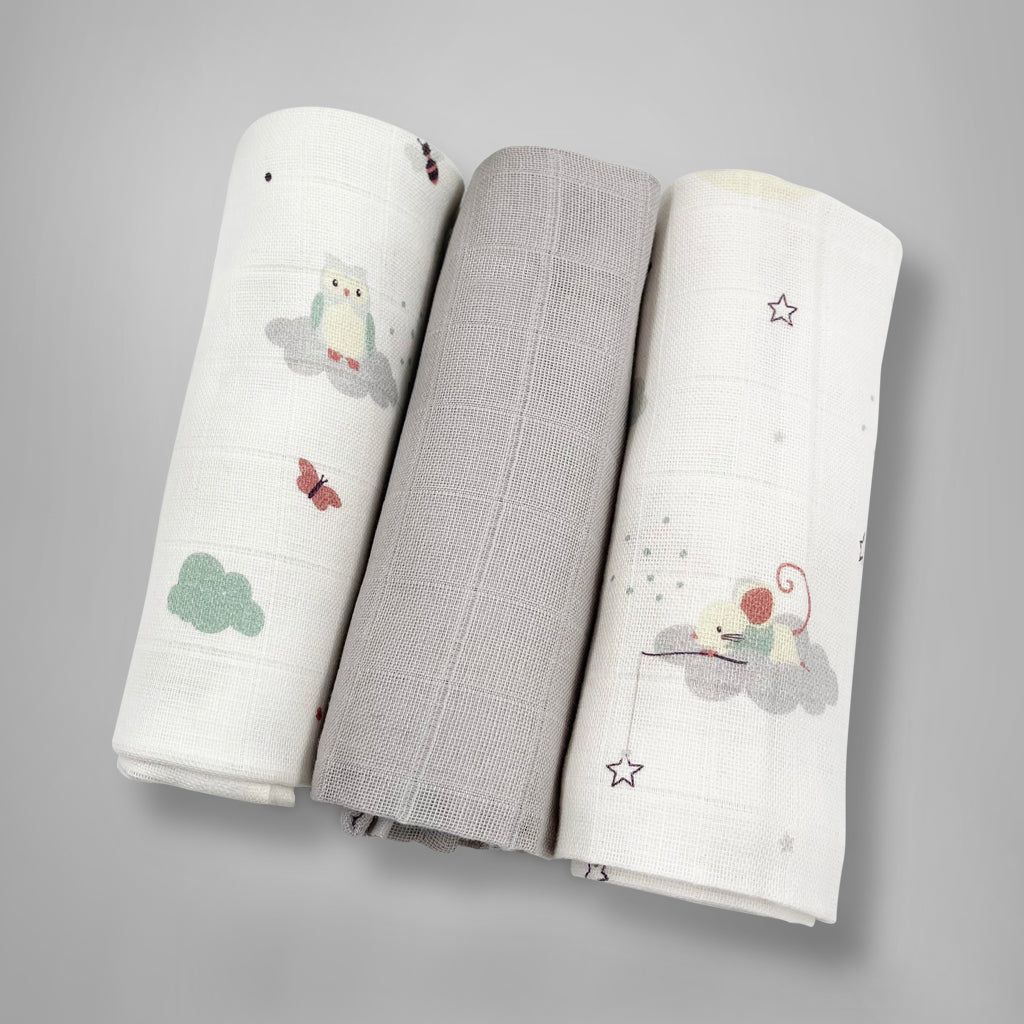 Little Love Early Years Baby Hamper Gift Set - Soft Grey Nursery Storage Basket for Newborn Essentials | Perfect for Baby Showers, Christenings & Nursery Organization