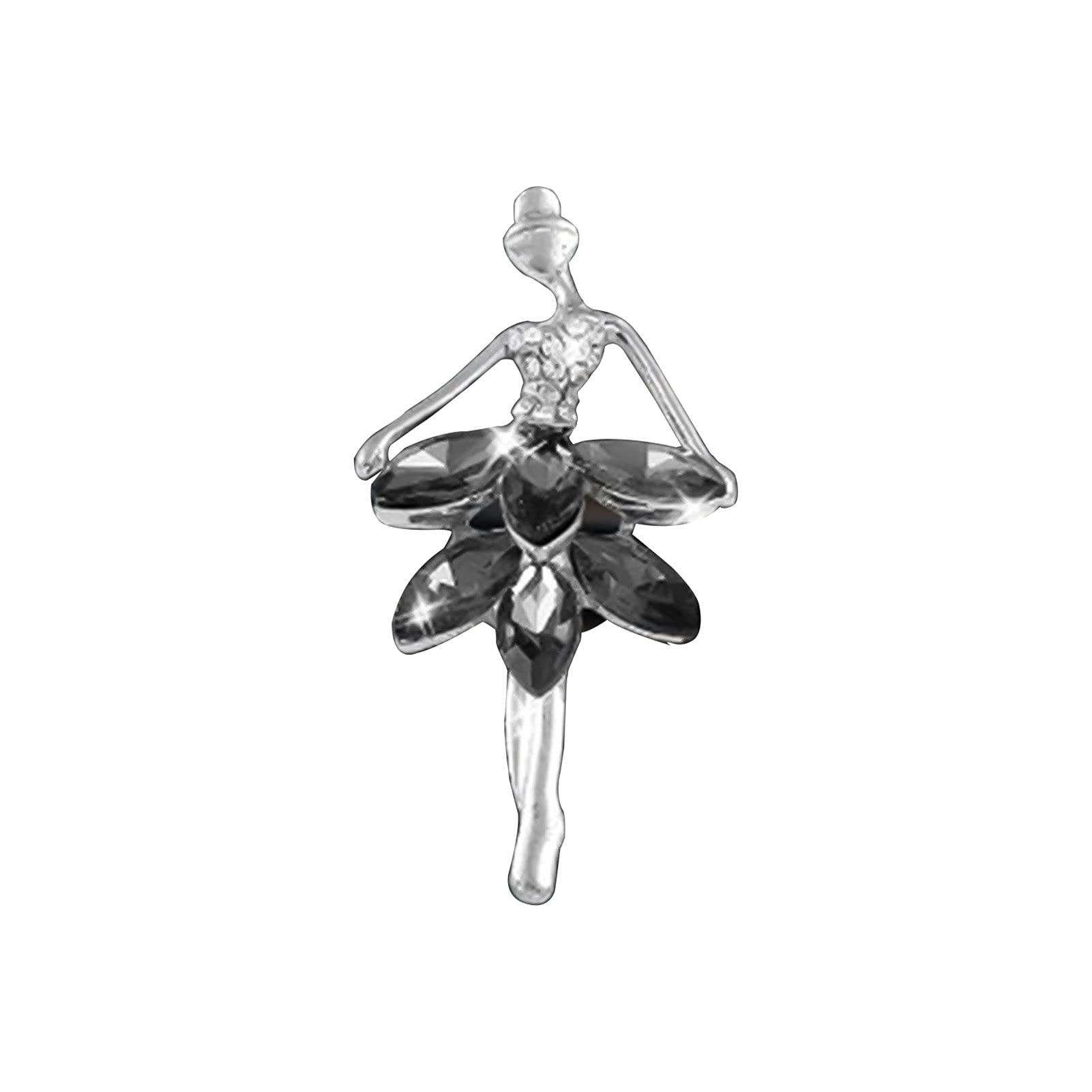 Newrys Ballet Girl Car Aromatherapy Diffuser - Metal Vent Clip Air Freshener with Refillable Perfume for Auto AC | Elegant Car Accessory & Thoughtful Gift for Women | Perfect for Daily Commute, Road Trips & Office Cars