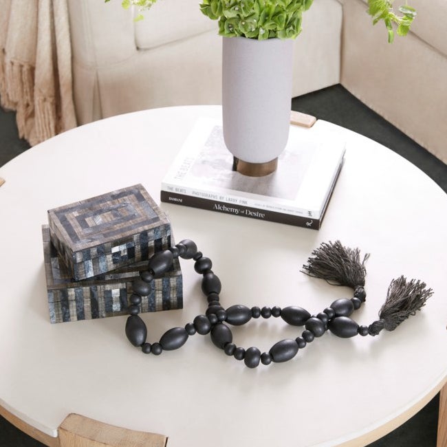 Cyan Design 11146 Southampton Small Gray Decorative Container - Perfect for Home Decor, Office Storage & Gift Giving