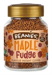 Premium Maple Fudge Flavored Coffee Beans - 50g Gourmet Ground Coffee for Keurig & Drip Brewers - Perfect for Morning Energy Boost & Cozy Winter Evenings