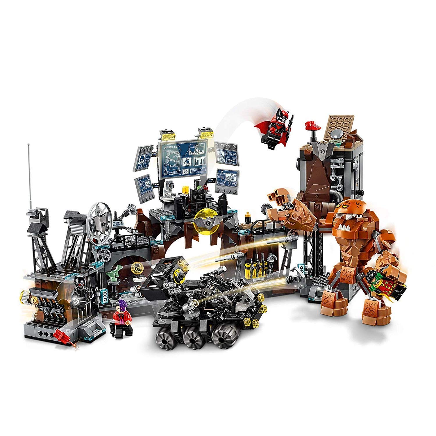 LEGO® DC Comics Super Heroes™ Batcave Clayface Invasion Building Toy Set for Kids Ages 8+ (1038 Pieces) - Perfect for Superhero Play, Collecting & Creative Construction