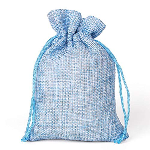 10Pcs Natural Jute Drawstring Bags - Eco-Friendly Burlap Gift Pouches for Jewelry, DIY Crafts, Wedding Favors, Party Decor - Perfect for Christmas, Halloween, Graduation & Special Occasions | Reusable Storage Solution for Home & Events