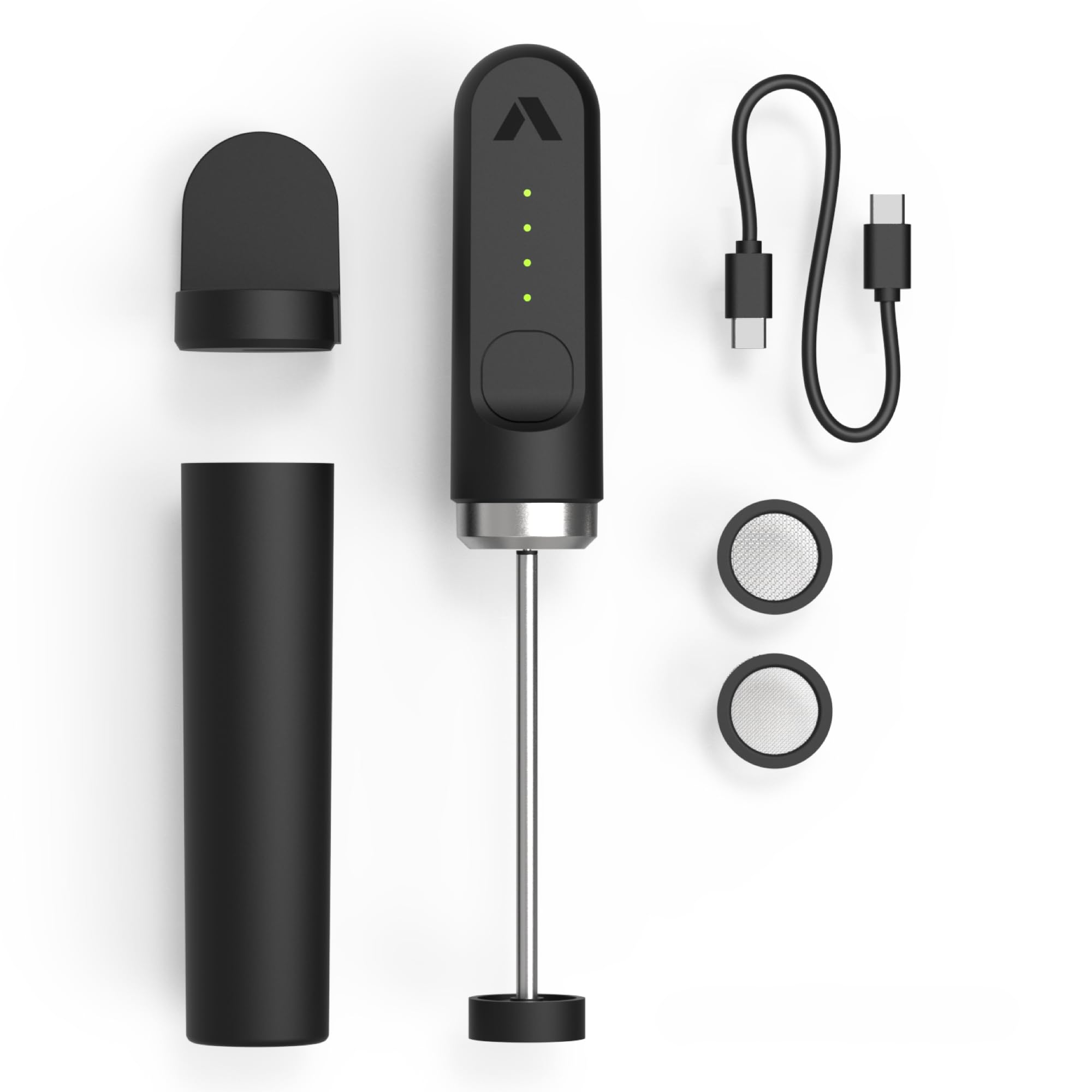 Subminimal NanoFoamer Lithium Performance Milk Frother | USB-C Rechargeable, IPX4 Waterproof, Dual-Speed, Stainless Steel | Create Barista-Style Microfoam in 30 Seconds | Perfect for Lattes, Cappuccinos & Hot Chocolate at Home