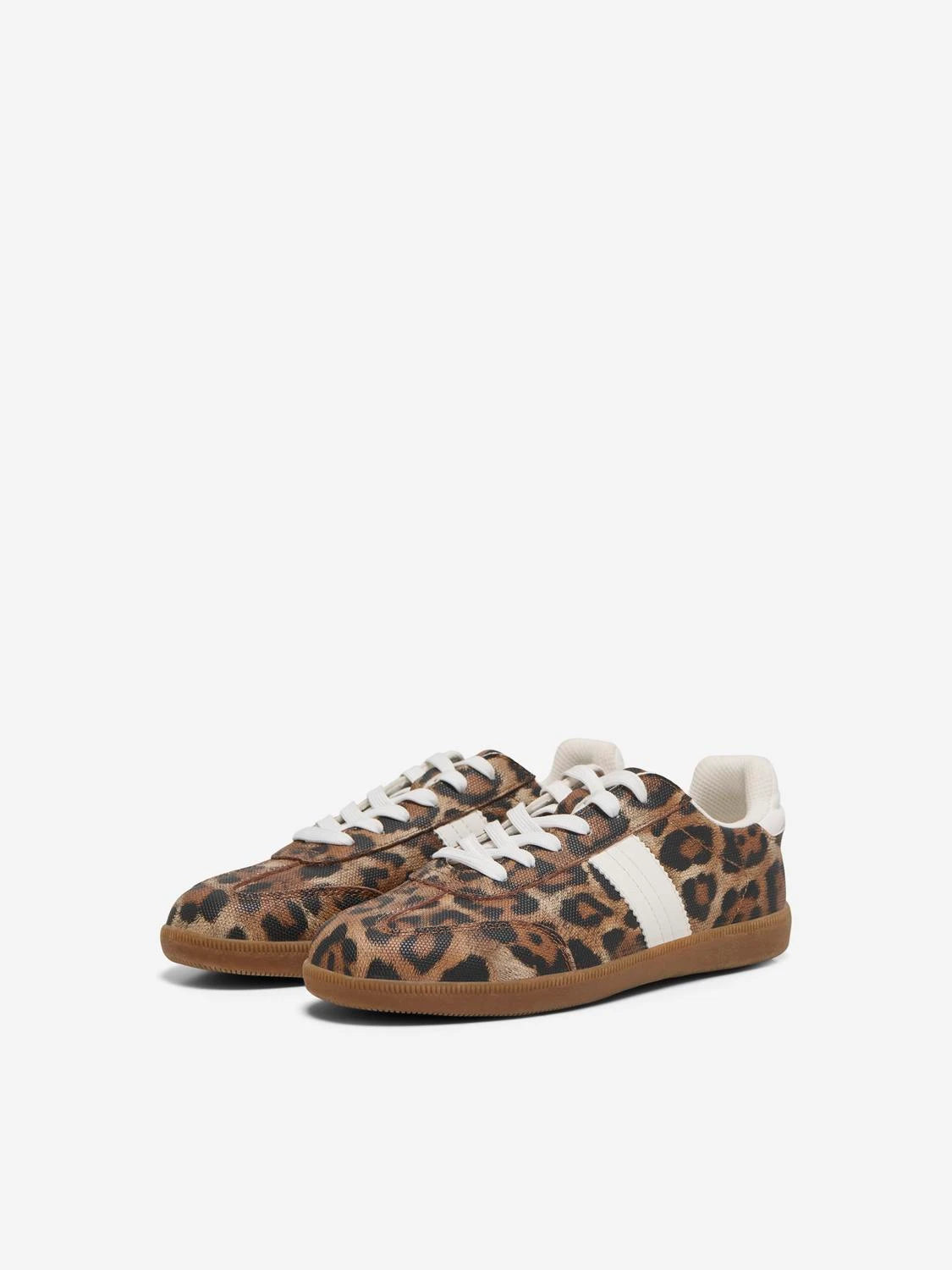 Lamber Sneaker Women's Casual Shoes - Sand & Leopard Print Fashion Sneakers for Walking, Running & Everyday Wear