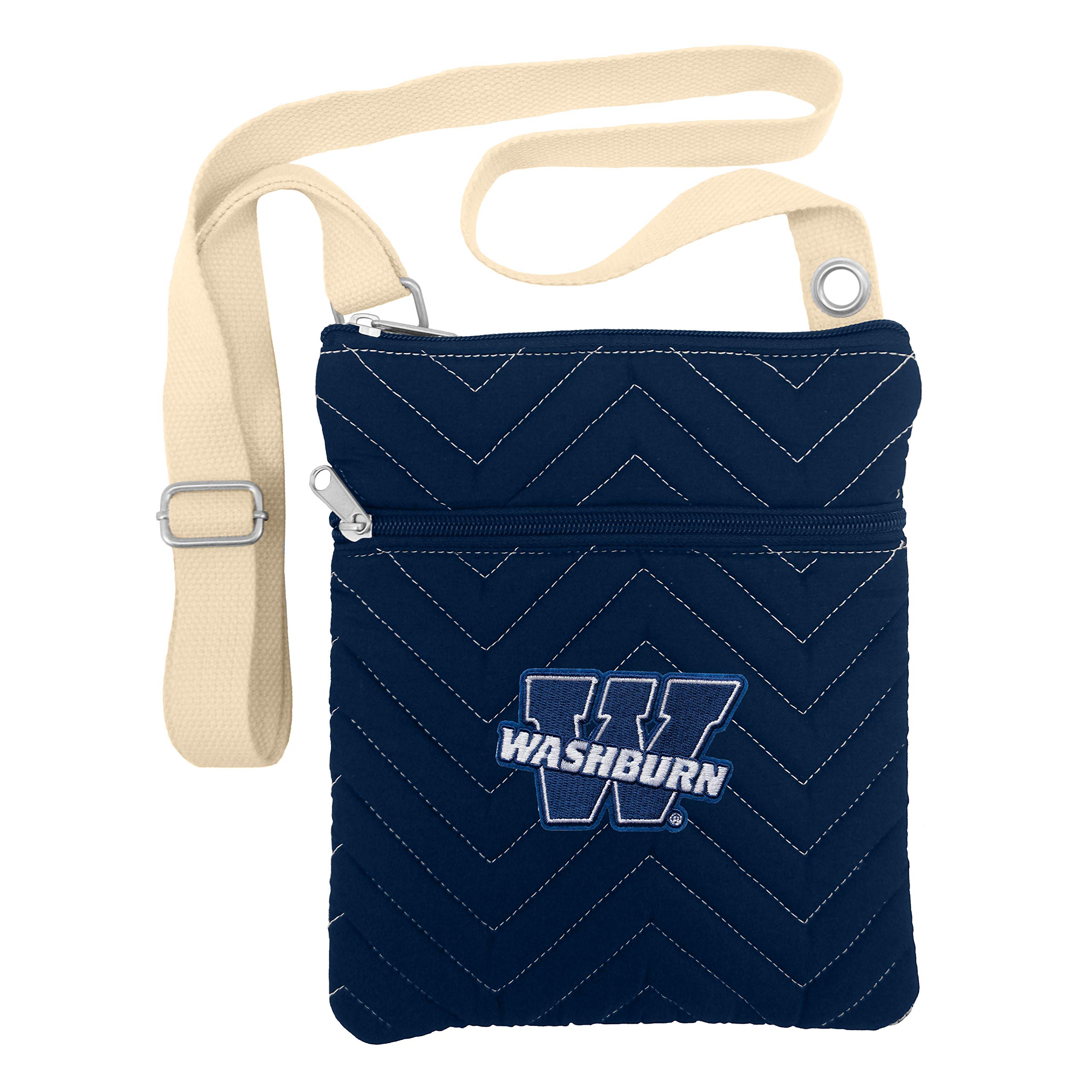 NCAA Chev-Stitch Cross Body Purse for Women - Stylish Shoulder Bag with Adjustable Strap - Perfect for College Games, Travel & Daily Use