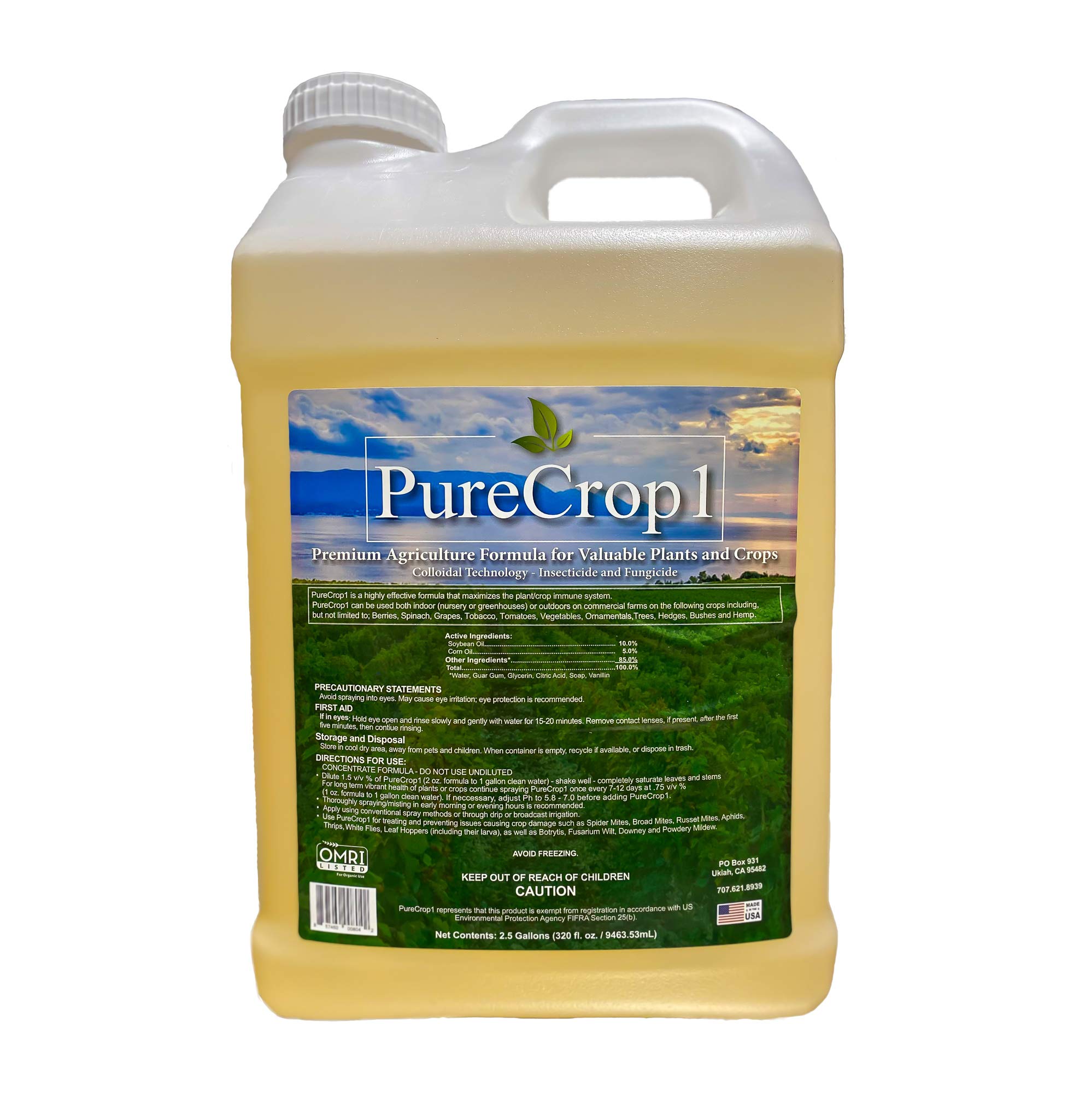 Organic Plant-Based Concentrate - Natural Insecticide, Miticide & Fungicide for Home, Garden & Hydroponics | 320oz Eco-Friendly Pest Control Solution | Eliminates Aphids, Spider Mites, Powdery Mildew | Perfect for Organic Gardening, Indoor Plants & Greenhouse Use