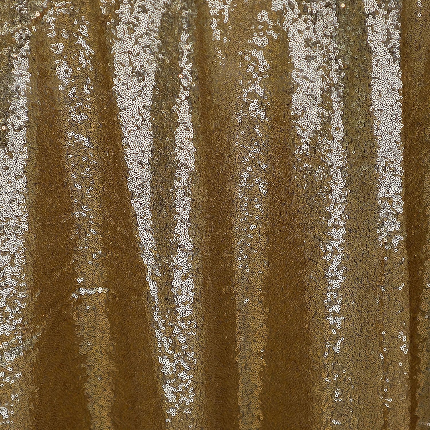 120-Inch Gold Sequin Round Tablecloth - Elegant Wedding Party Cake Dessert Table Cover for Special Events | Perfect for Banquets, Bridal Showers & Holiday Celebrations