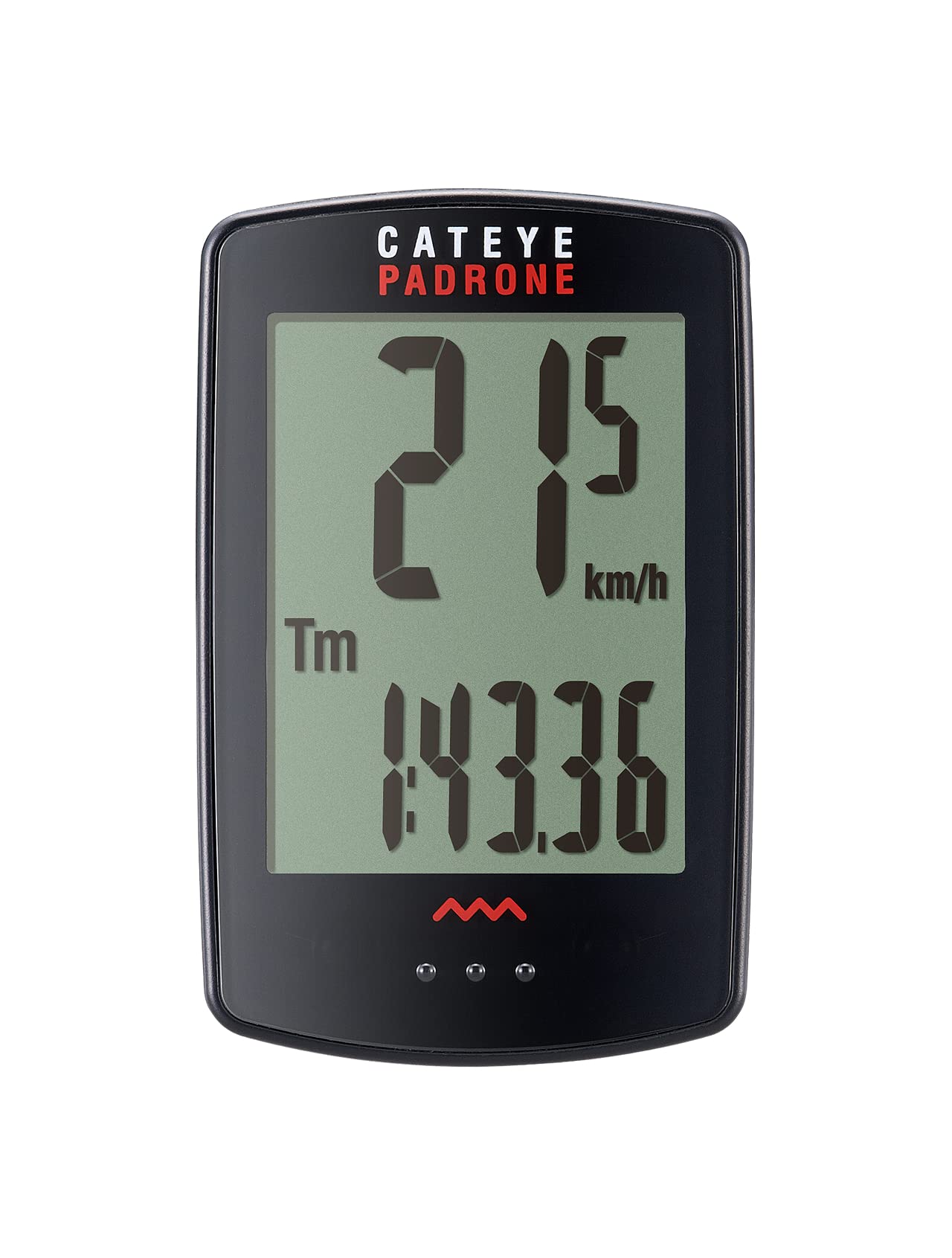 CATEYE Padrone Wireless Bike Computer - Cycling Speedometer & Odometer with Large Display for Road & Mountain Bikes - Perfect for Commuting, Training & Outdoor Adventures