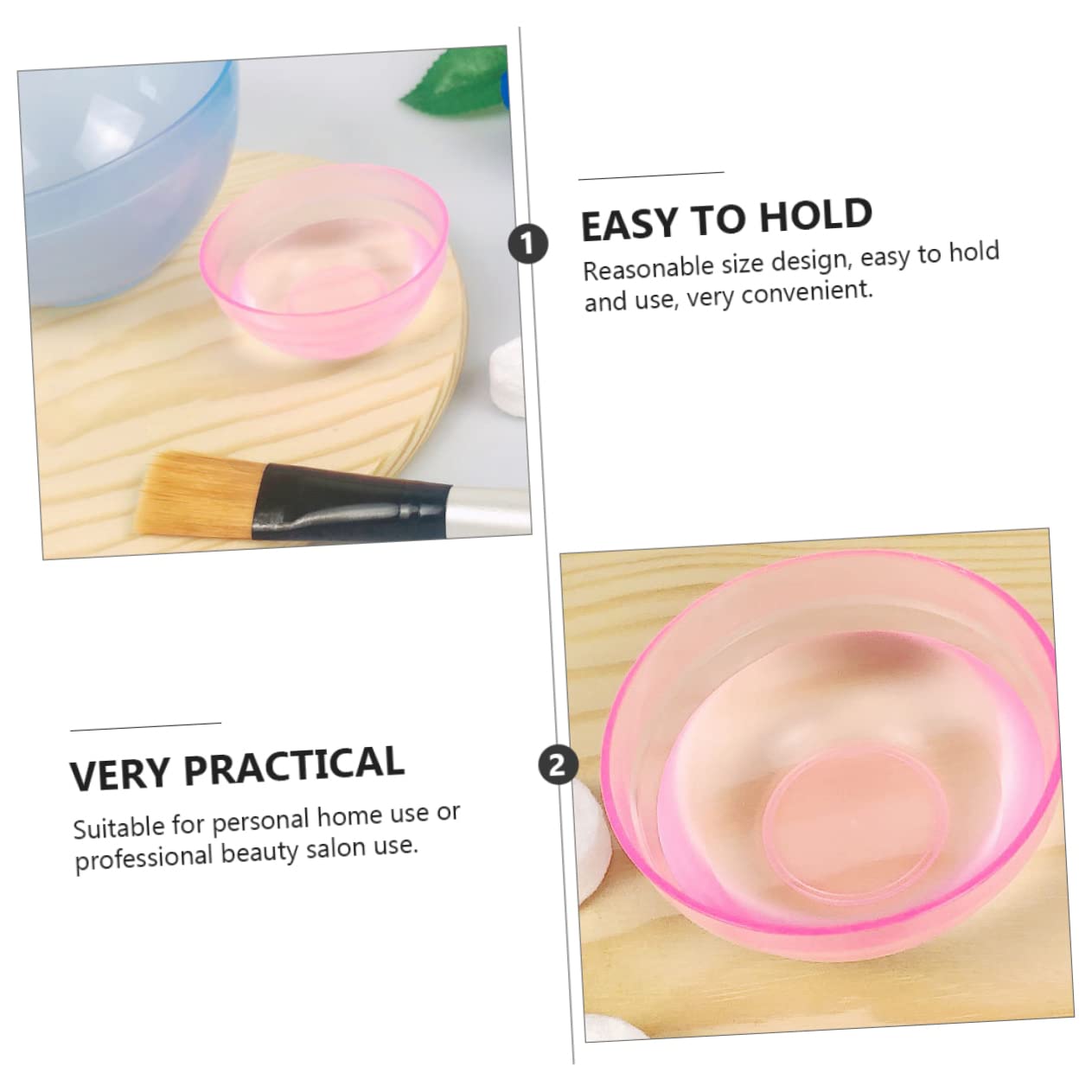 10Pcs Plastic Skincare Mixing Bowl Set for DIY Face Masks - Beauty Salon Tools & Spa Essentials (Random Colors) - Perfect for At-Home Facials, Spa Treatments & Professional Use