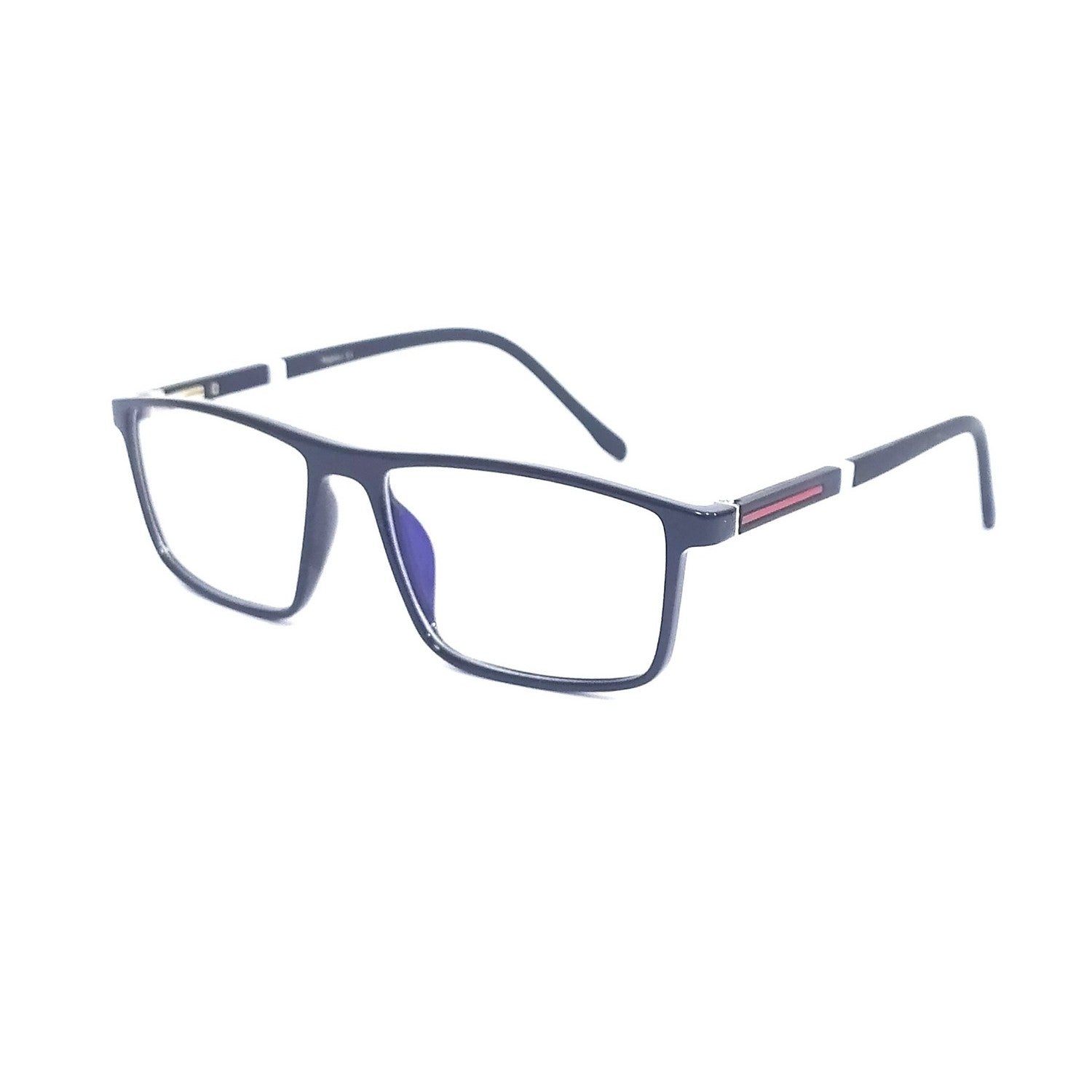 Anti Glare Blue Light Blocking Computer Glasses for Men - Rectangle Frame (66004) - Reduce Eye Strain for Work, Gaming & Screen Time