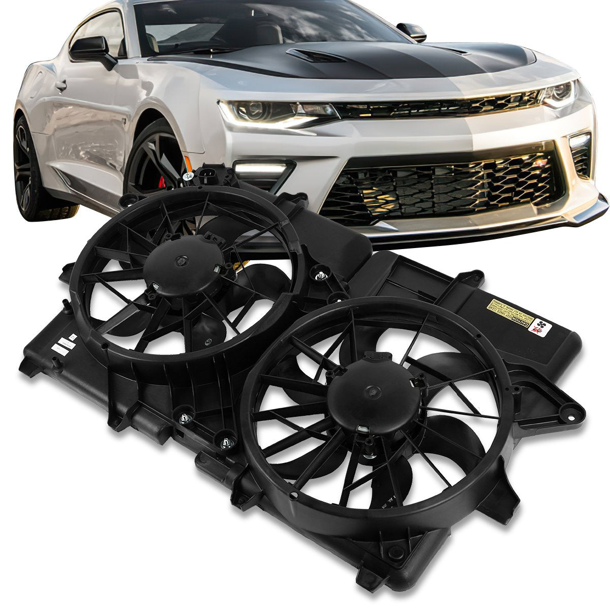 05-12 Ford Escape Mercury Mariner 2.3L 2.5L Radiator Cooling Fan Assembly Replacement Part FO3115185 - Perfect for Engine Overheating Prevention & Summer Driving