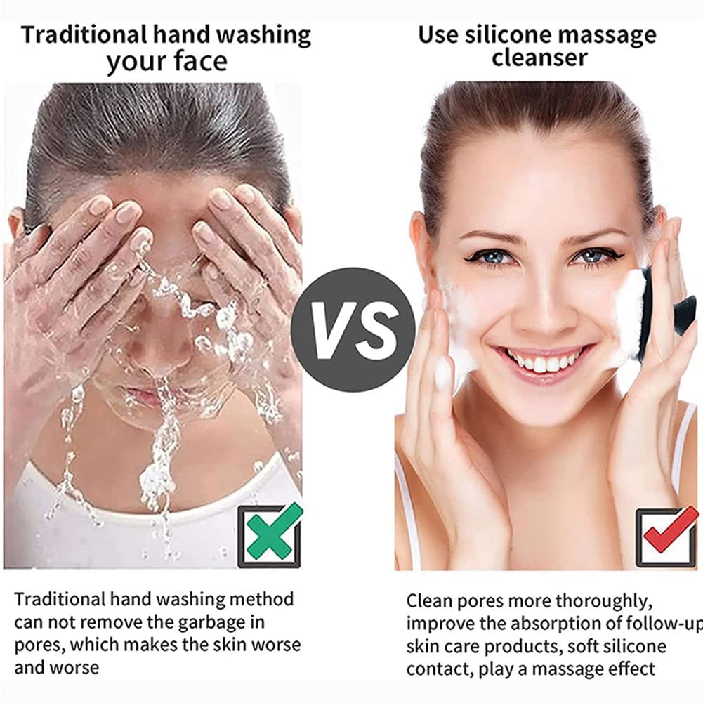 BYSL Silicone Face Scrubber - Gentle Exfoliator & Massager for Dead Skin Removal | Soft Facial Cleansing Brush | Perfect for Daily Skincare & Bathroom Use