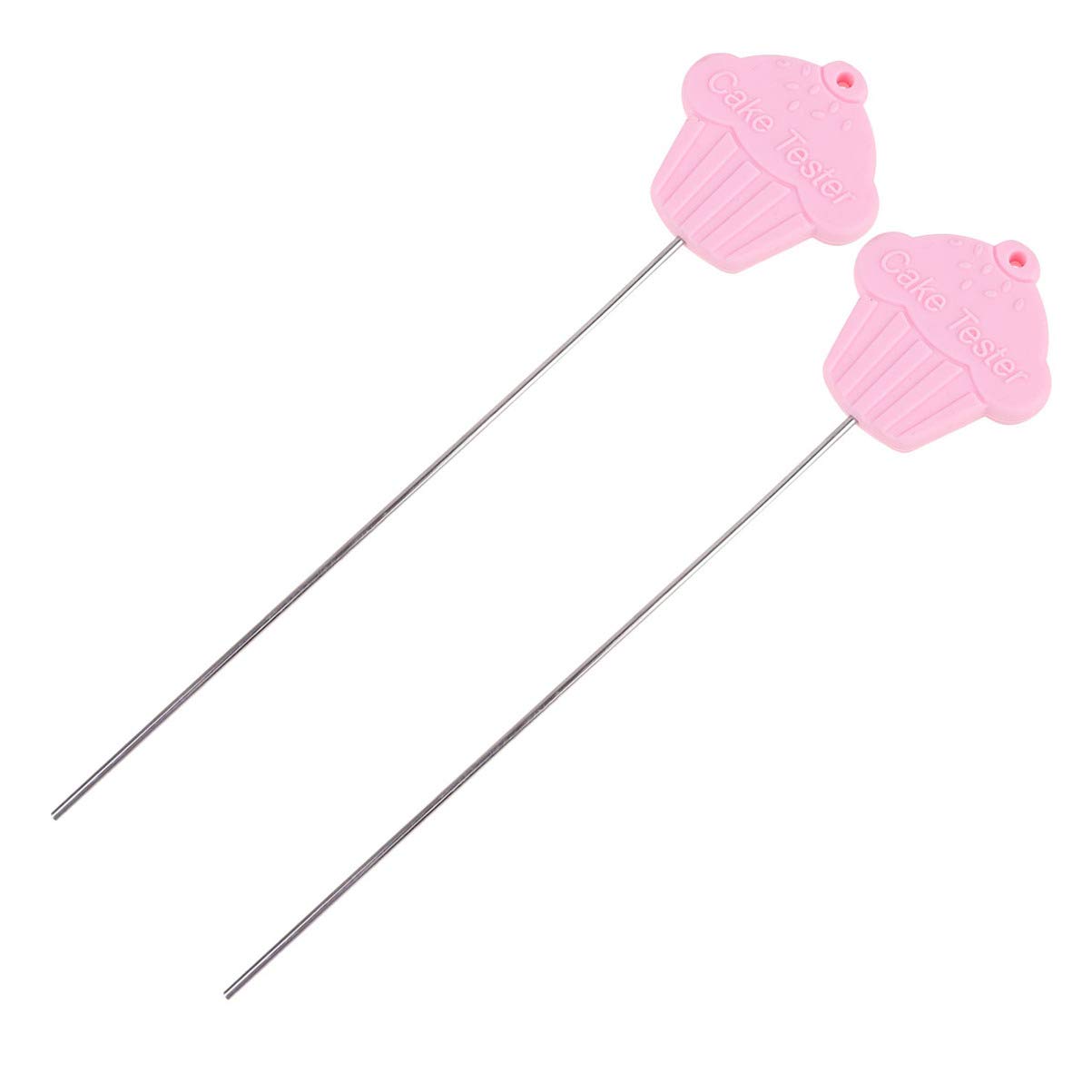 Hemoton 2-Pack Stainless Steel Cake Testers - Professional Baking Needles for Cakes, Bread & Pastries - Perfect for Home Bakers & Professional Chefs - Essential Baking Supplies for Perfect Doneness Every Time (Use for Testing Cakes, Muffins, Breads & Pastries Before Serving)