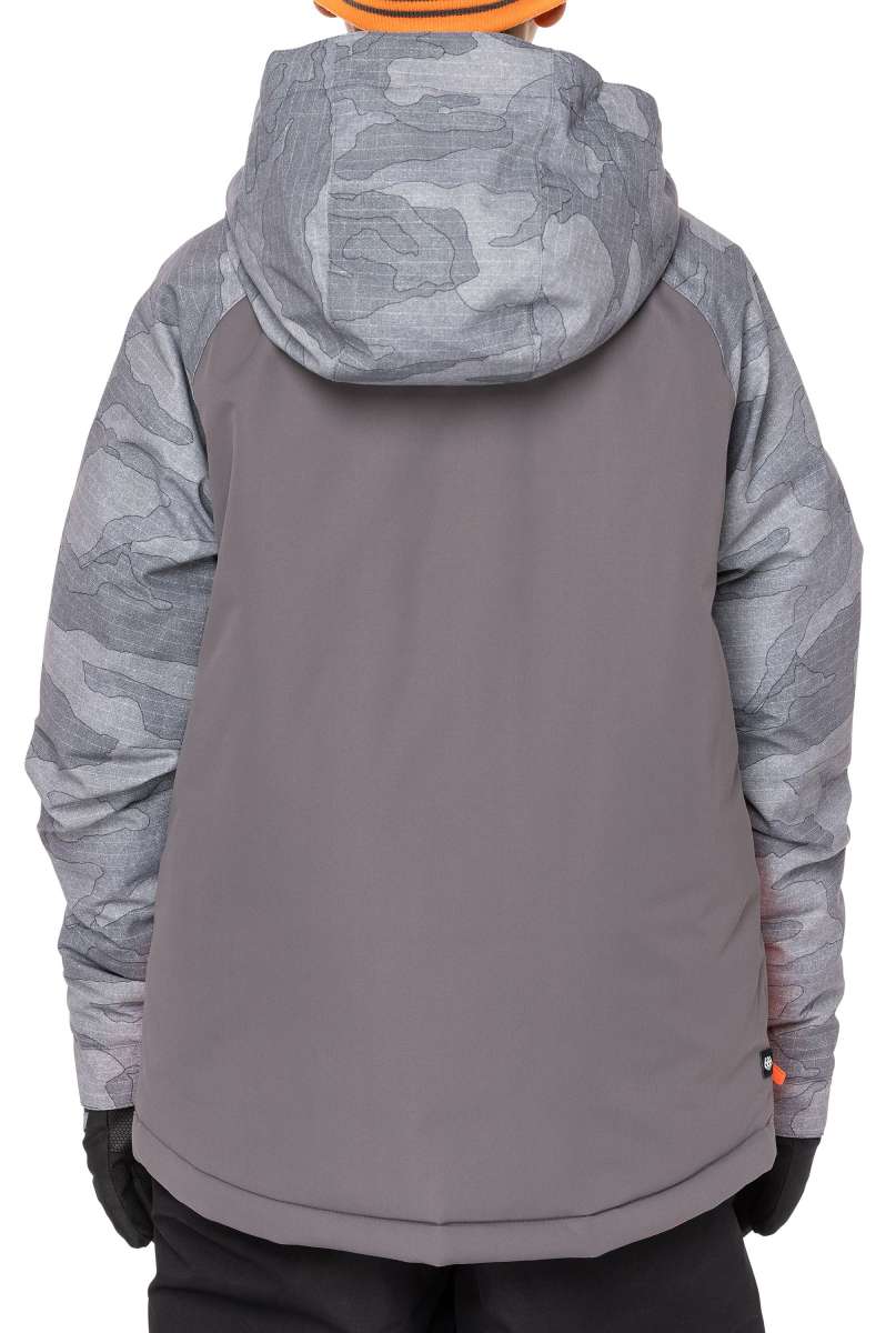 686 Junior Geo Insulated Jacket for Boys & Girls - Waterproof Winter Coat with Warm Fleece Lining 2023 - Perfect for Snowboarding, Skiing & Outdoor Winter Activities