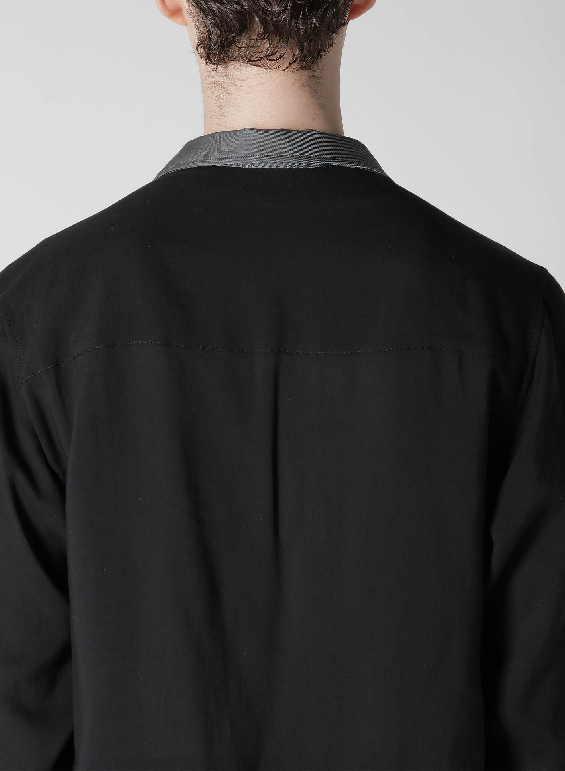Premium Cellulose Open Collar Blouse with Unique Fabric - Elegant Women's Fashion Top for Work & Casual Wear