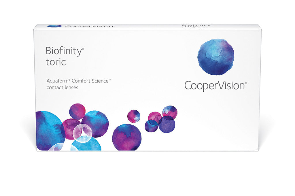 Biofinity Toric Monthly Contact Lenses (3 Pack) - Premium Comfort for Astigmatism - $58.99 with Fast StarTrack Shipping | Perfect for Active Lifestyles & All-Day Wear