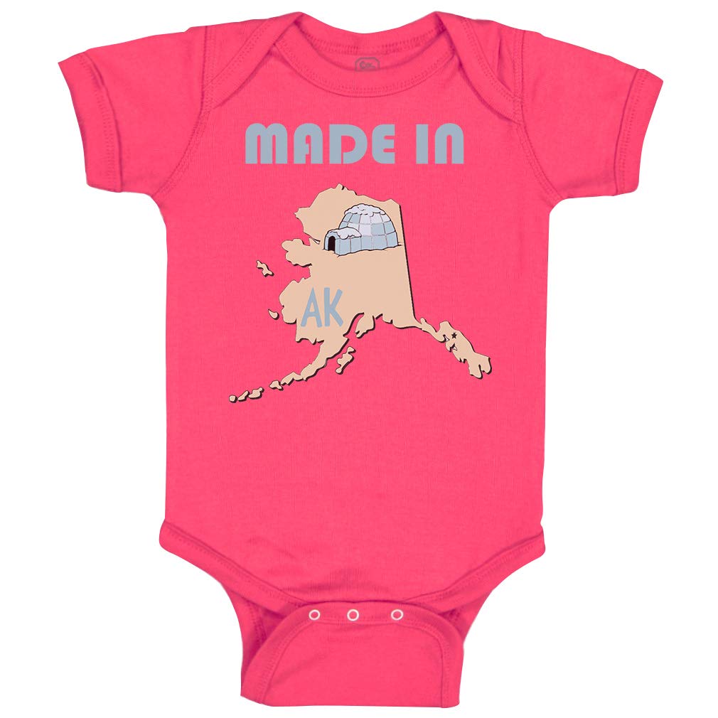Custom Baby Bodysuit - 100% Cotton Funny Infant Onesie for Boys & Girls | Made in Alaska | Perfect for Newborn Photoshoots, Baby Showers & Everyday Wear