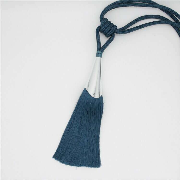 Kara Silver Bell Tieback - Elegant Curtain Holdbacks for Home Decor, Perfect for Living Room, Bedroom & Window Treatments