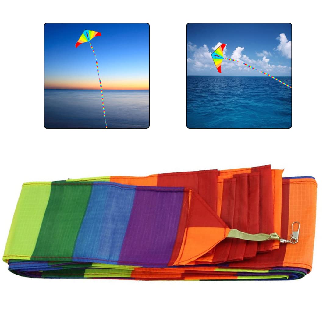 Colorful 10m Chemical Fiber Kite Streamer - Durable & Lightweight for Outdoor Kite Flying, Beach Parties, and Park Adventures | Perfect for Kids and Adults