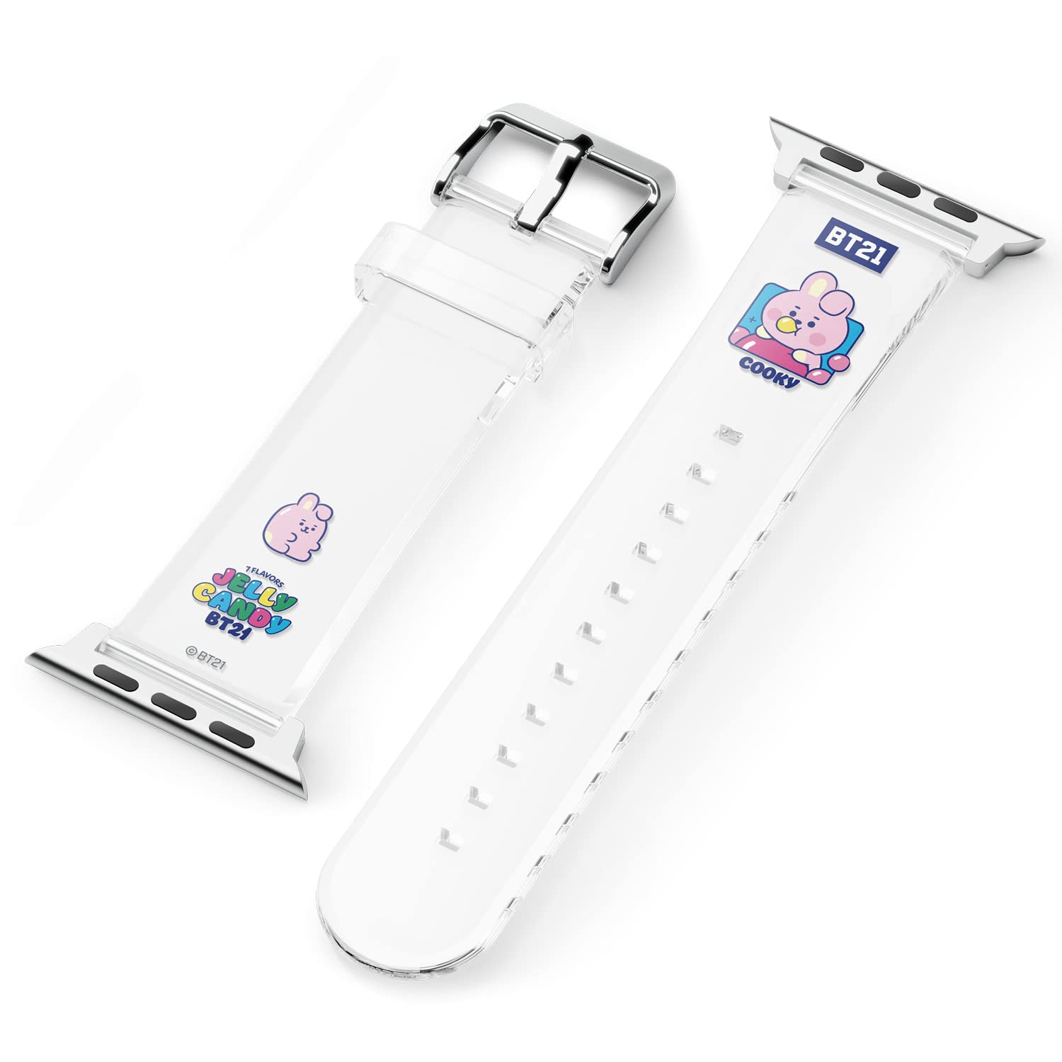 elago BT21 Apple Watch Band Compatible with 38mm 40mm 41mm - Soft Protective Strap for iWatch Series 8/SE2/7/6/SE/5/4/3/2/1 [Official Merchandise] - Perfect for Workouts, Daily Wear & K-Pop Fans