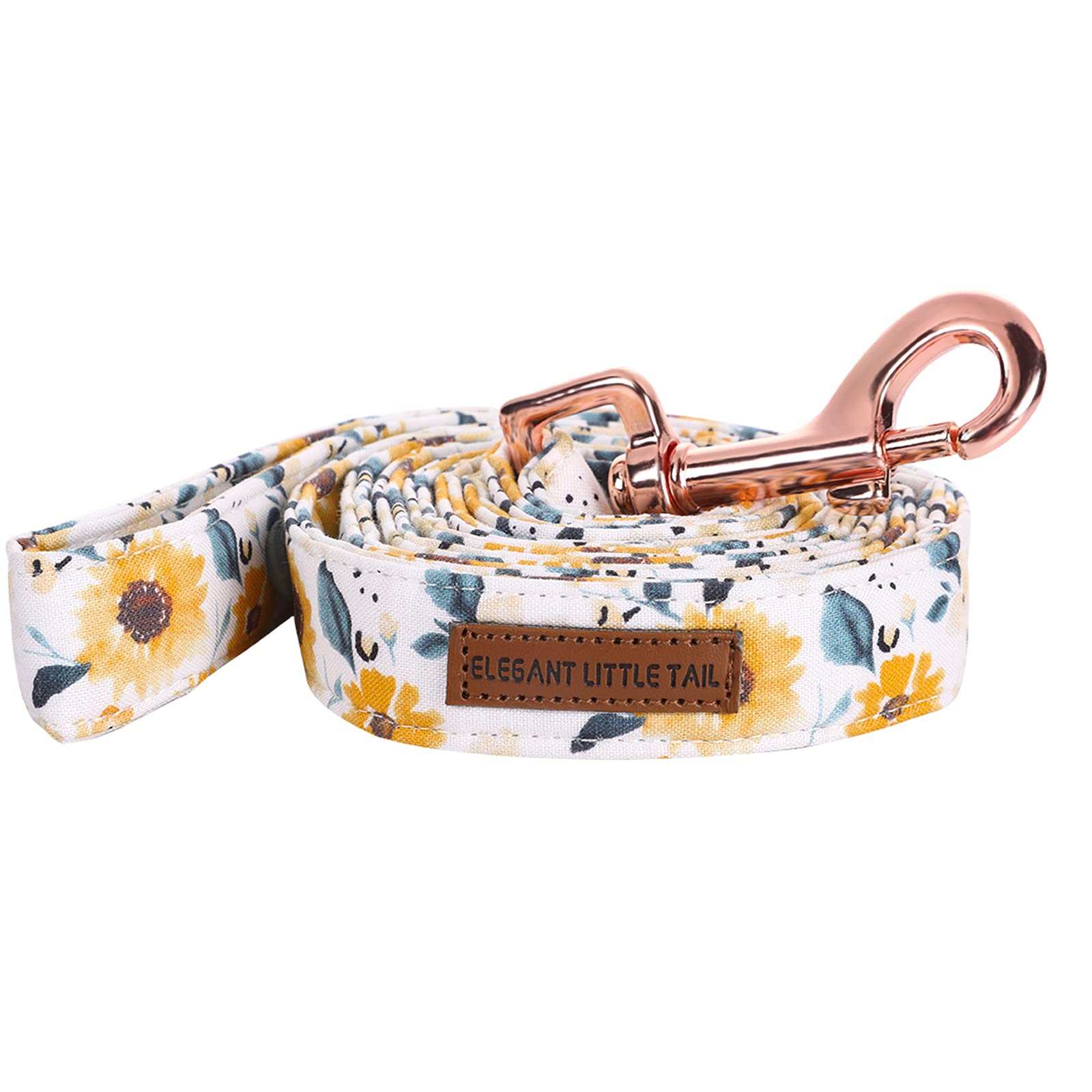 Sunflower Print Dog Leash - Strong & Durable Pet Leash with Soft Handle for Small, Medium & Large Dogs | Perfect for Walks, Training & Outdoor Adventures