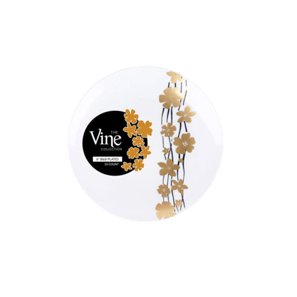 Elegant Black and Gold Round Plastic Plates - 10 Inch Disposable Party Dinnerware for Weddings, Birthdays, and Special Events - Durable and Stylish for Indoor/Outdoor Use