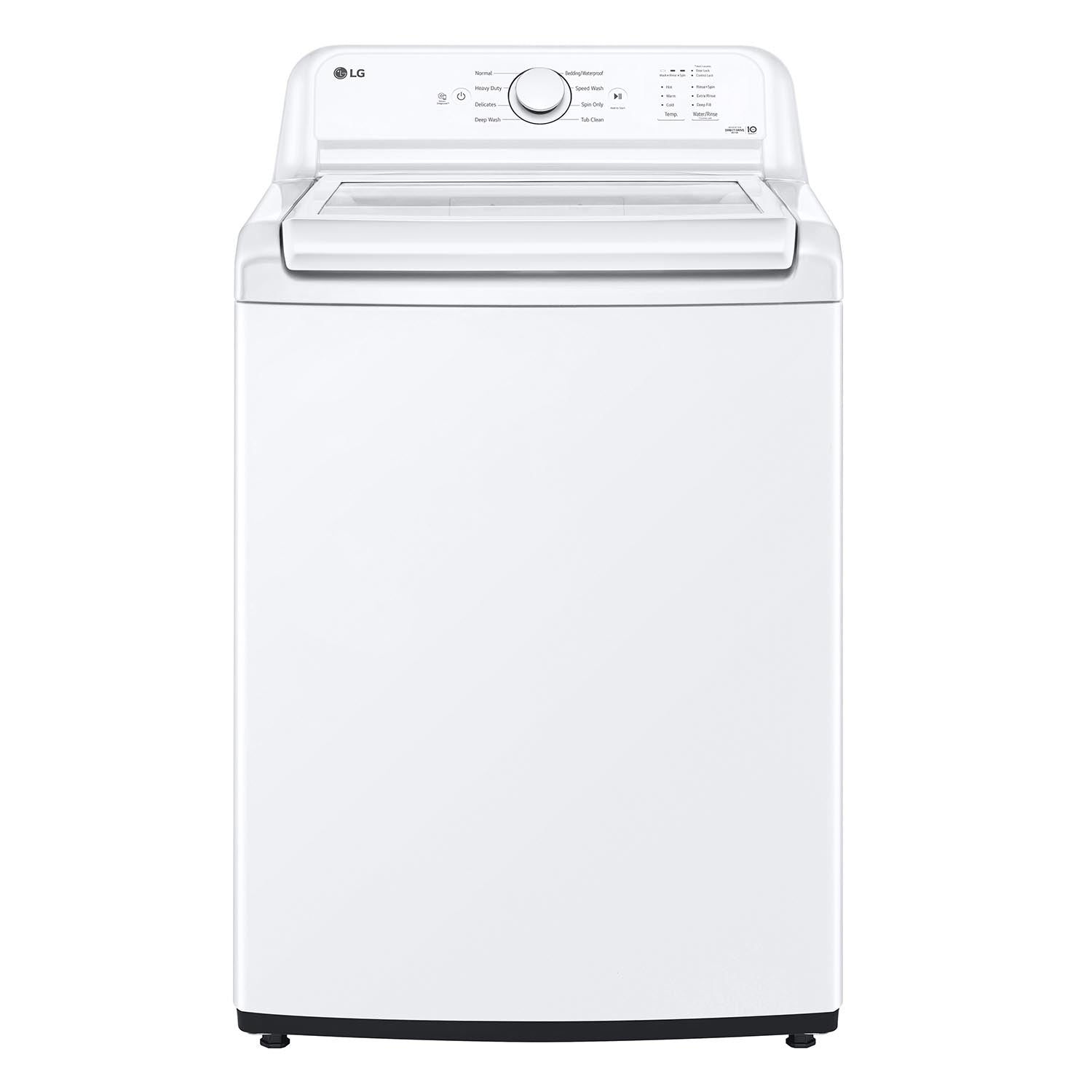 LG WT6105CW 4.8 Cu. Ft White Top Load Washing Machine with Agitator & SlamProof® Glass Lid - Large Capacity Laundry Washer for Family Homes, Apartments