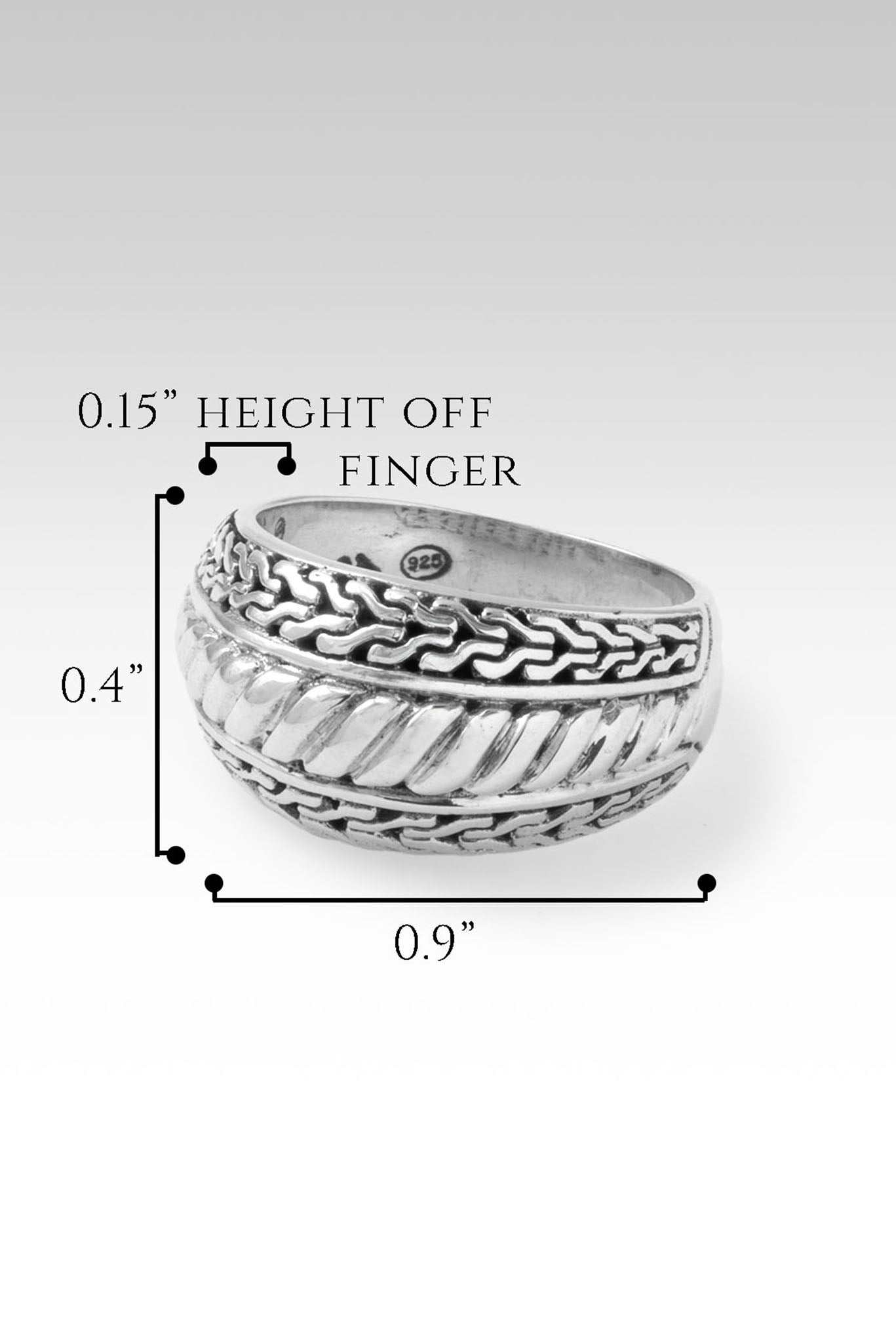 Trust Ring™ in Chainlink - Elegant and Durable Jewelry for Women | Perfect for Gifts, Weddings, and Special Occasions