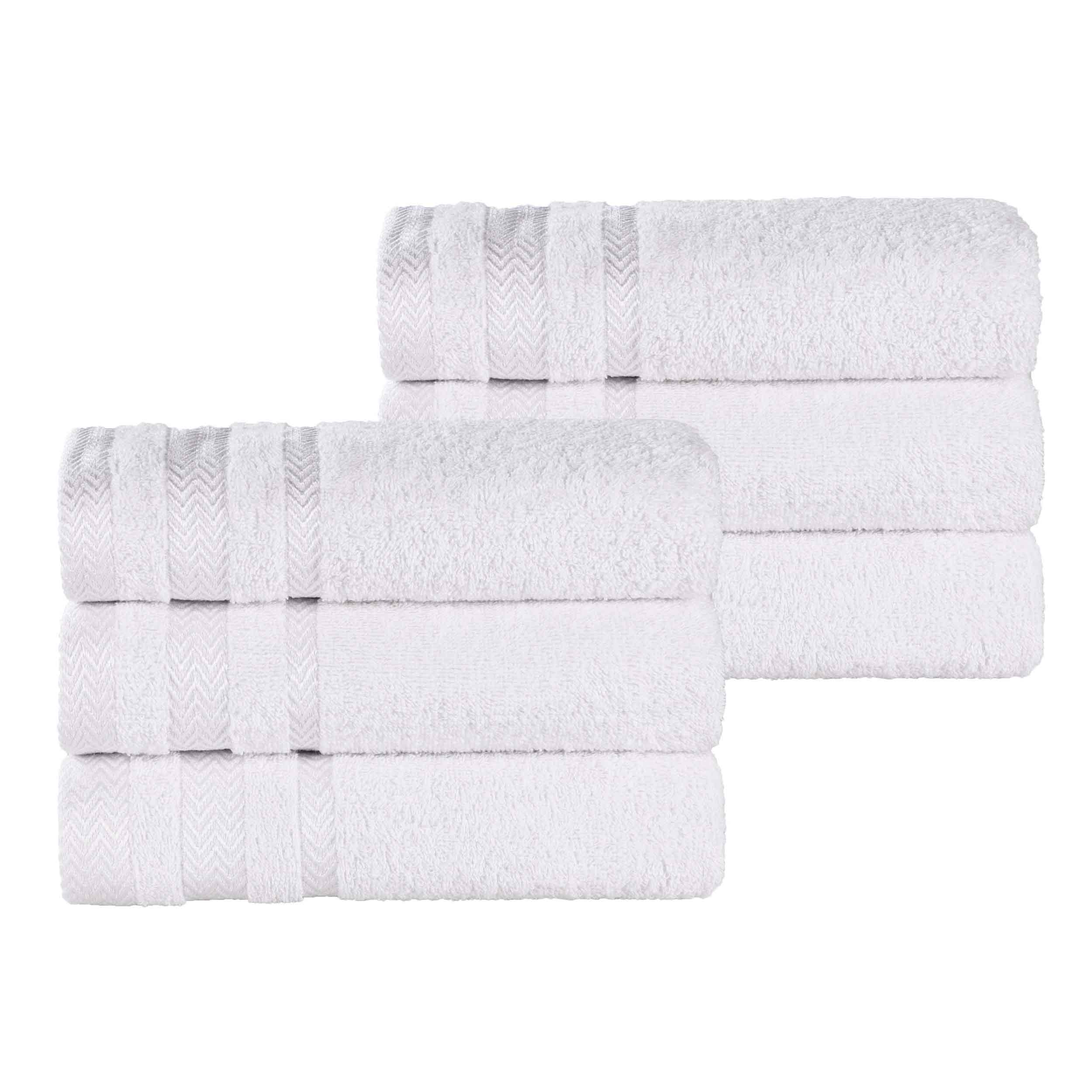 Premium 6-Pack Hays Cotton Soft Medium Weight Hand Towels - Absorbent & Quick-Drying for Kitchen, Bathroom & Guest Use