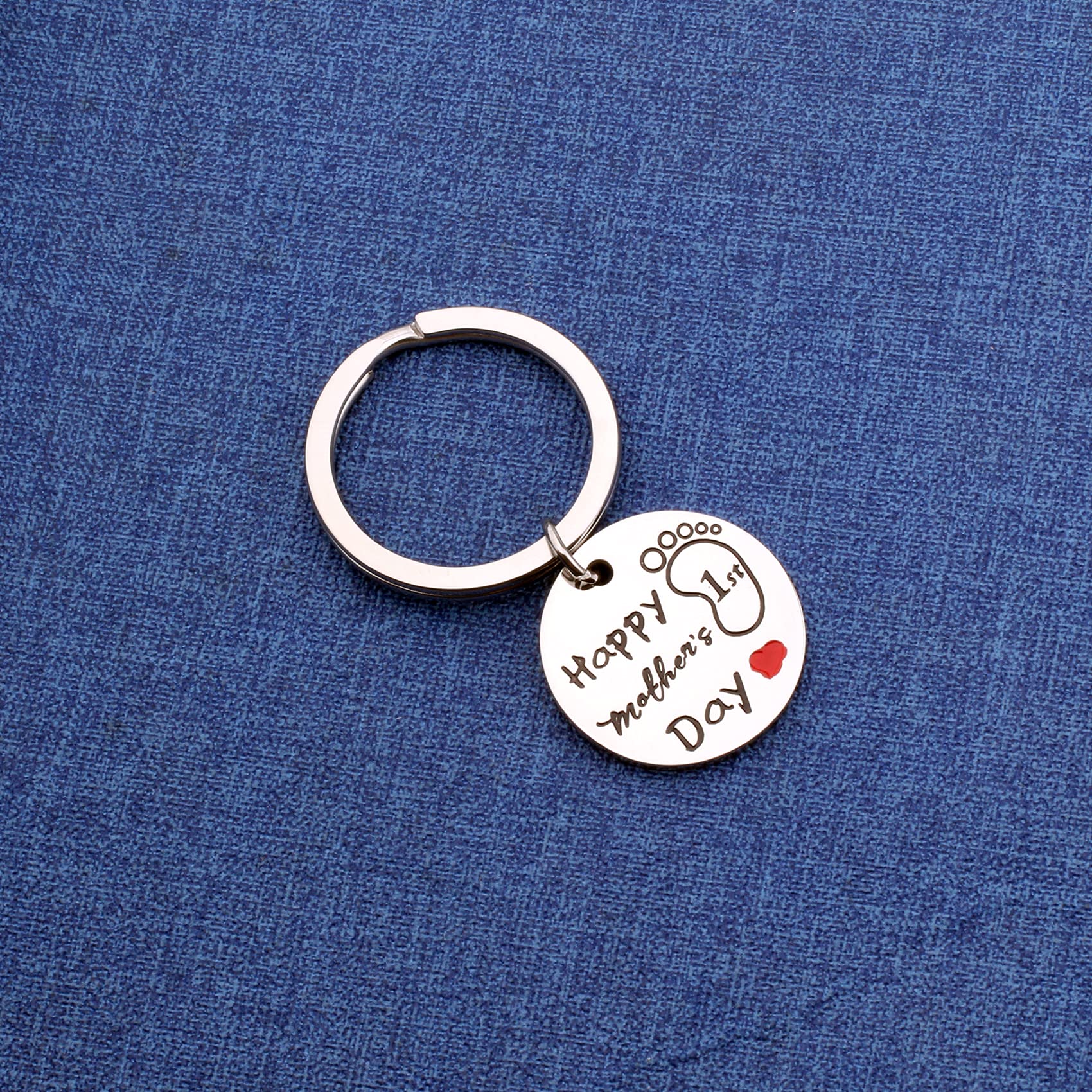Personalized First Mother's Day Gift for New Moms - Engraved Mommy Keychain | Thoughtful Present for Baby Showers, Birth Announcements & Special Occasions