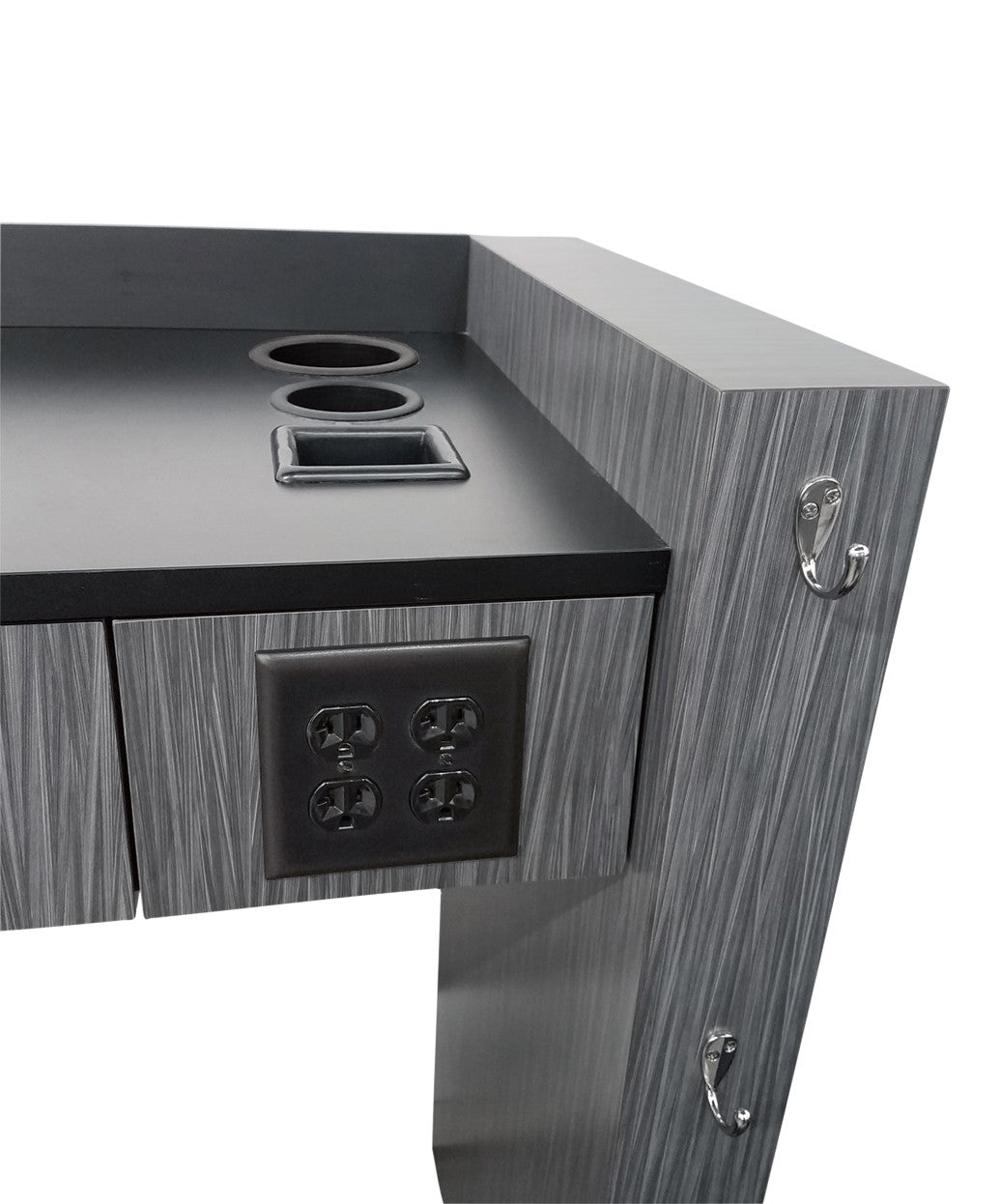 BRIGGS Professional Barber Station with Soffit - Premium Salon & Home Haircut Setup for Stylists & DIY Enthusiasts