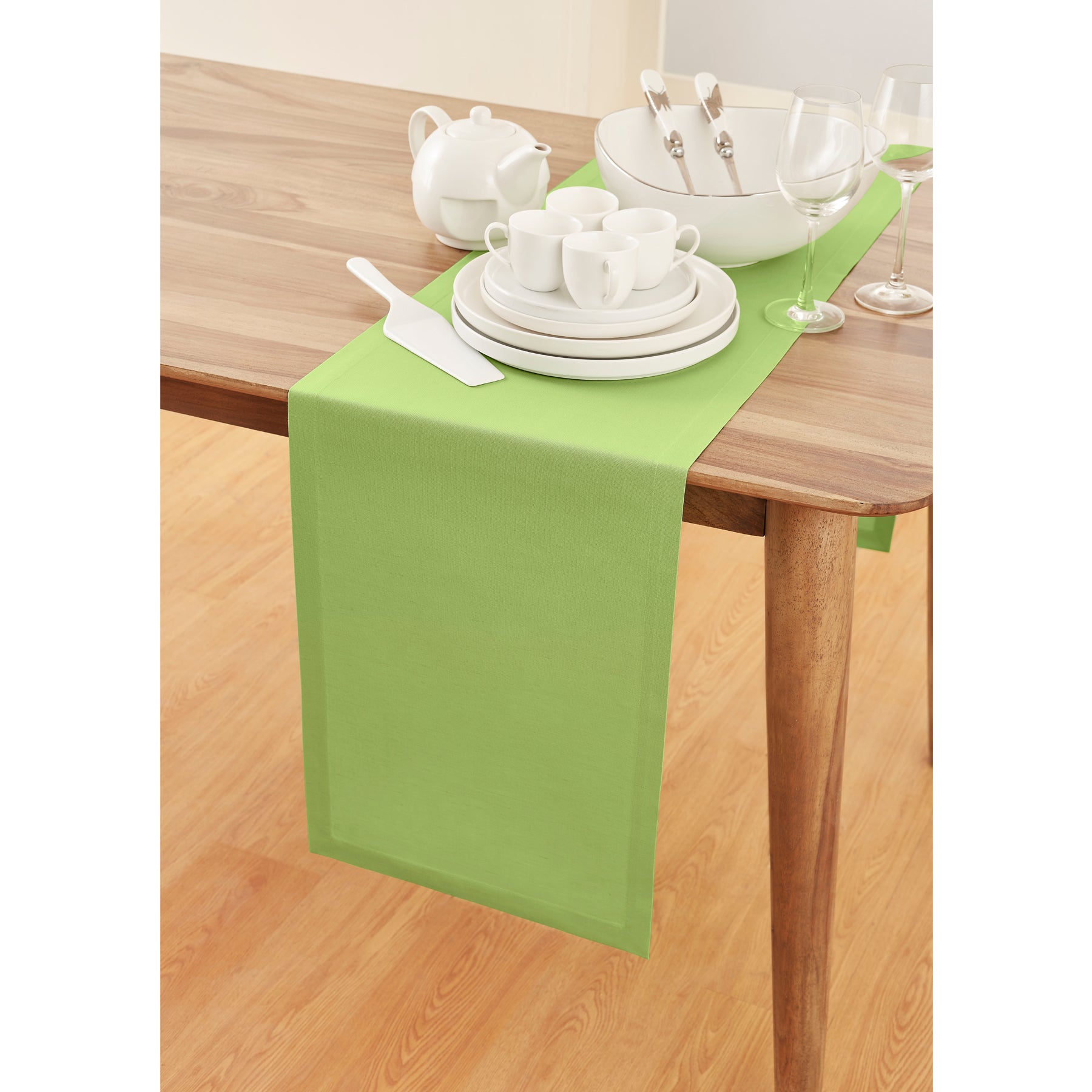 Premium Dru Cotton Linen Table Runner - Natural Woven Table Decor for Dining Room, Wedding, Party & Home Decor - Eco-Friendly & Washable