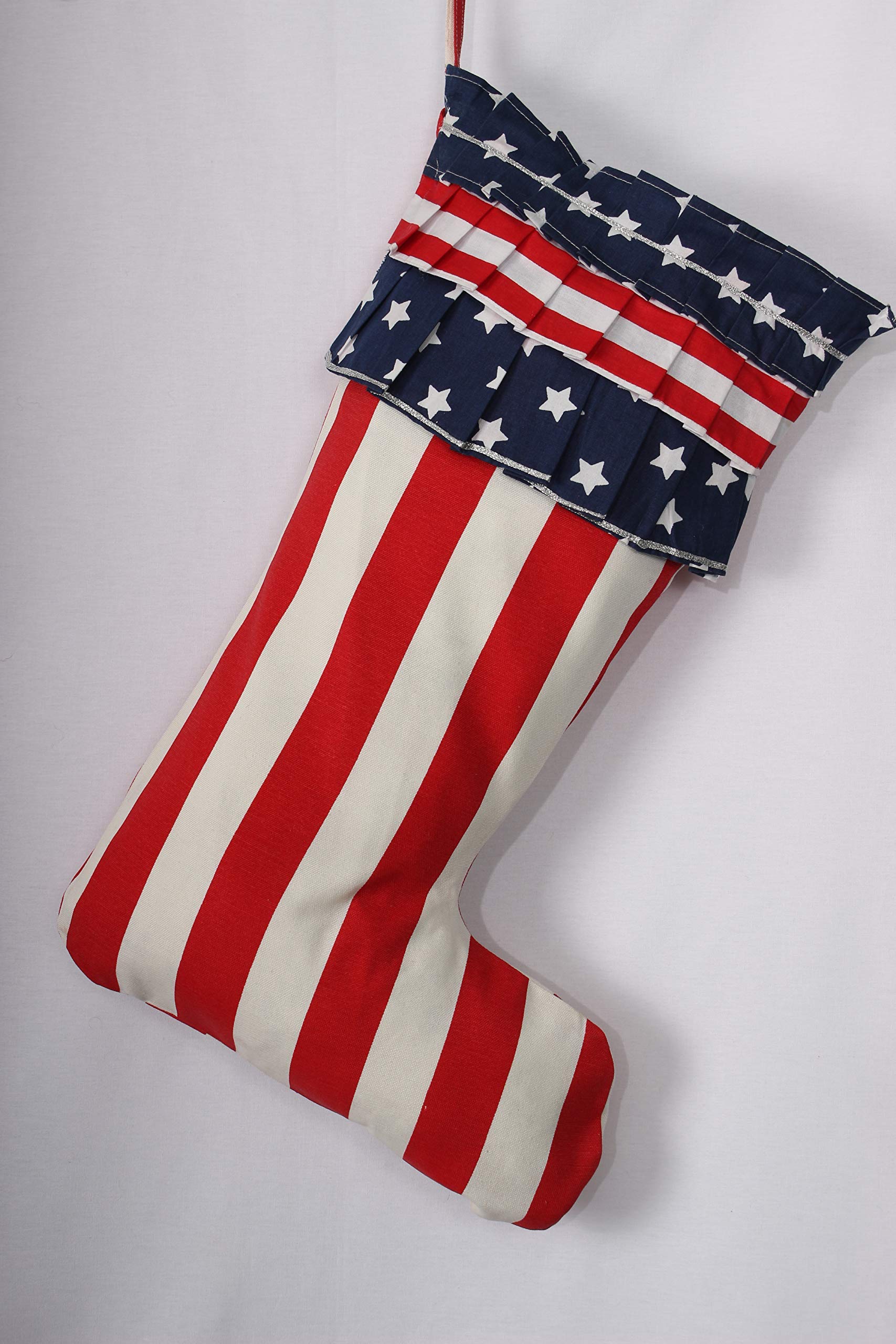 Personalized Patriotic Bone Dog Stocking - Christmas Gift for Large Dogs, Pet Stocking Stuffer with Bone Design - Perfect for Holiday Decor & Pet Lover Gifts