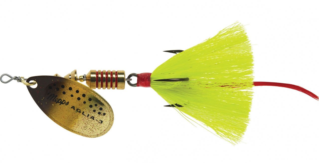 Aglia Bait Series Spinner #3 Dressed Treble Hook - Premium Fishing Lure for Bass, Trout & Pike | Ideal for Freshwater & Saltwater Angling
