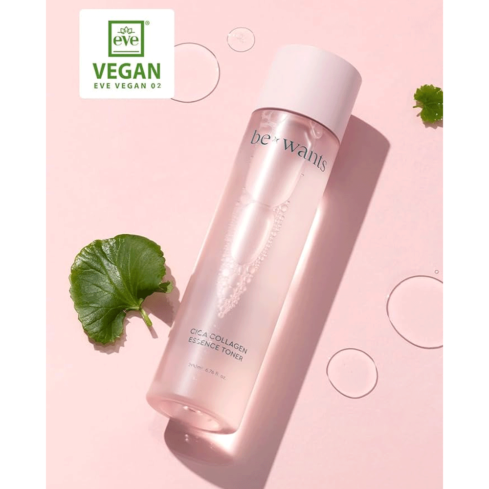 Bewants Cica Collagen Essence Toner 200ml - Korean Skin Care for Hydration & Anti-Aging - Perfect for Daily Skincare Routine & Sensitive Skin Relief