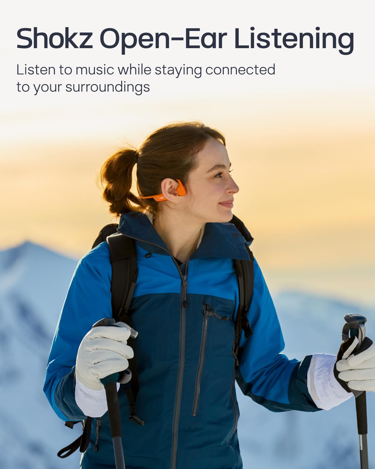 SHOKZ OpenRun Pro 2 Wireless Bone Conduction Headphones - Open-Ear Sport Headset with Headband, Sweatproof & Secure Fit for Running, Cycling, Workouts - Deep Bass, Smart Mic App for Calls & Music