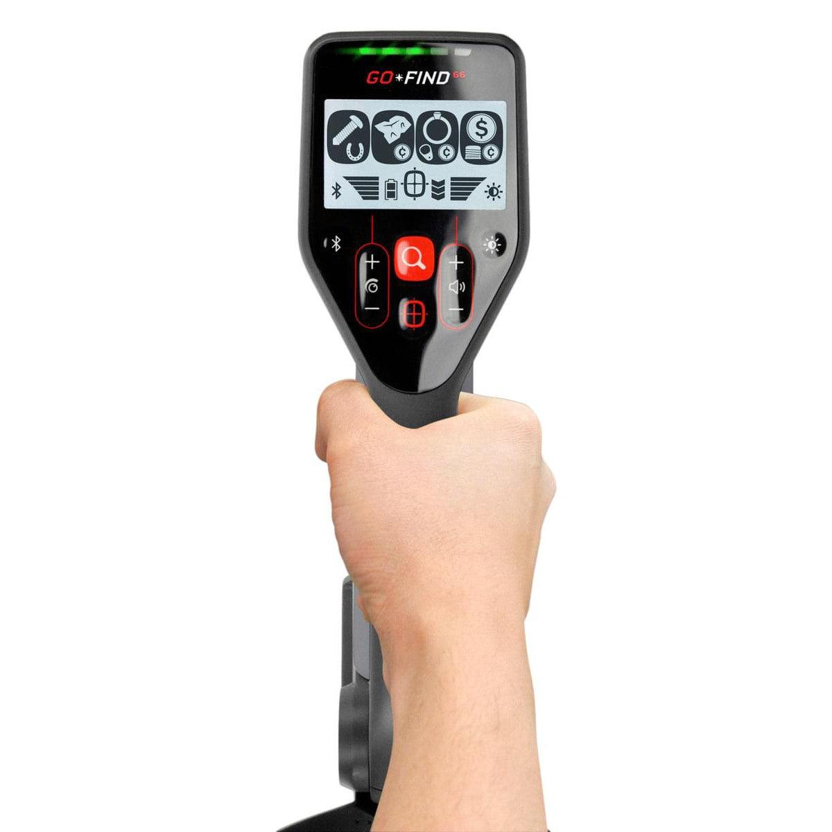 Minelab Go Find 66 Waterproof Metal Detector with LCD Display - Perfect for Treasure Hunting, Beach Combing & Outdoor Adventures