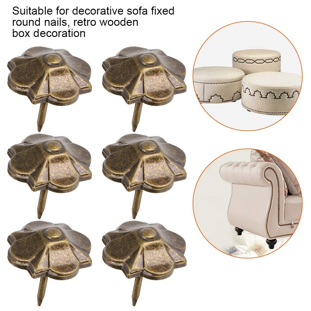 Decorative Sofa Nails - 20 Pack Heavy Duty Upholstery Tacks for DIY Furniture, Clothing & Crafts | Perfect for Home Decor, Leather Repair, and Fabric Projects