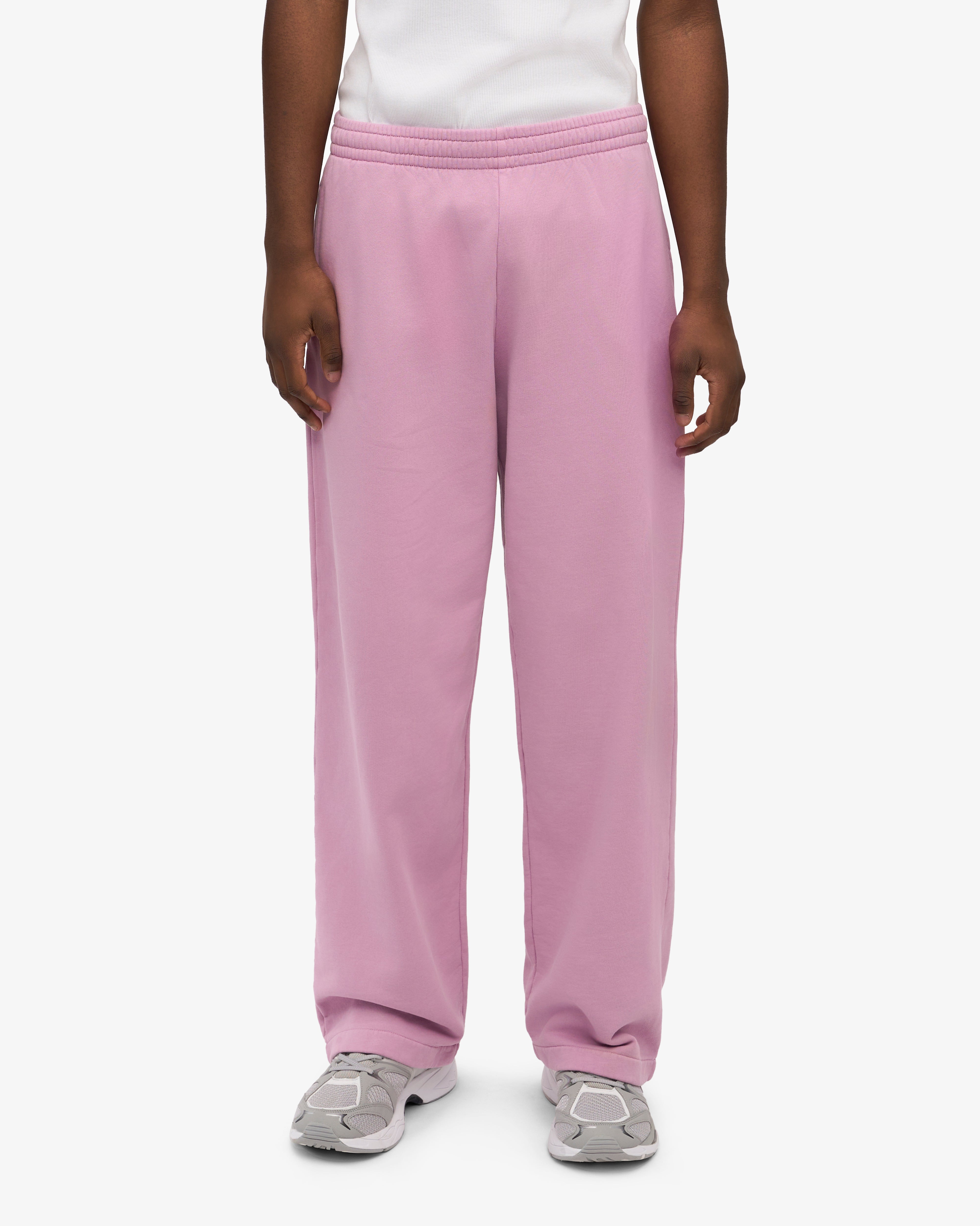 Organic Straight Leg Sweatpants for Women - Soft Cotton Joggers with Cherry Blossom Print - Perfect for Yoga, Lounge & Casual Wear