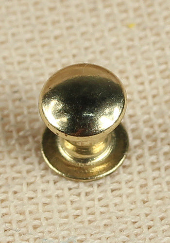 4.8mm x 4.7mm Hollow Rivets - Iron & Brass Fasteners for Leather Craft, Metal Fabrication & DIY Projects