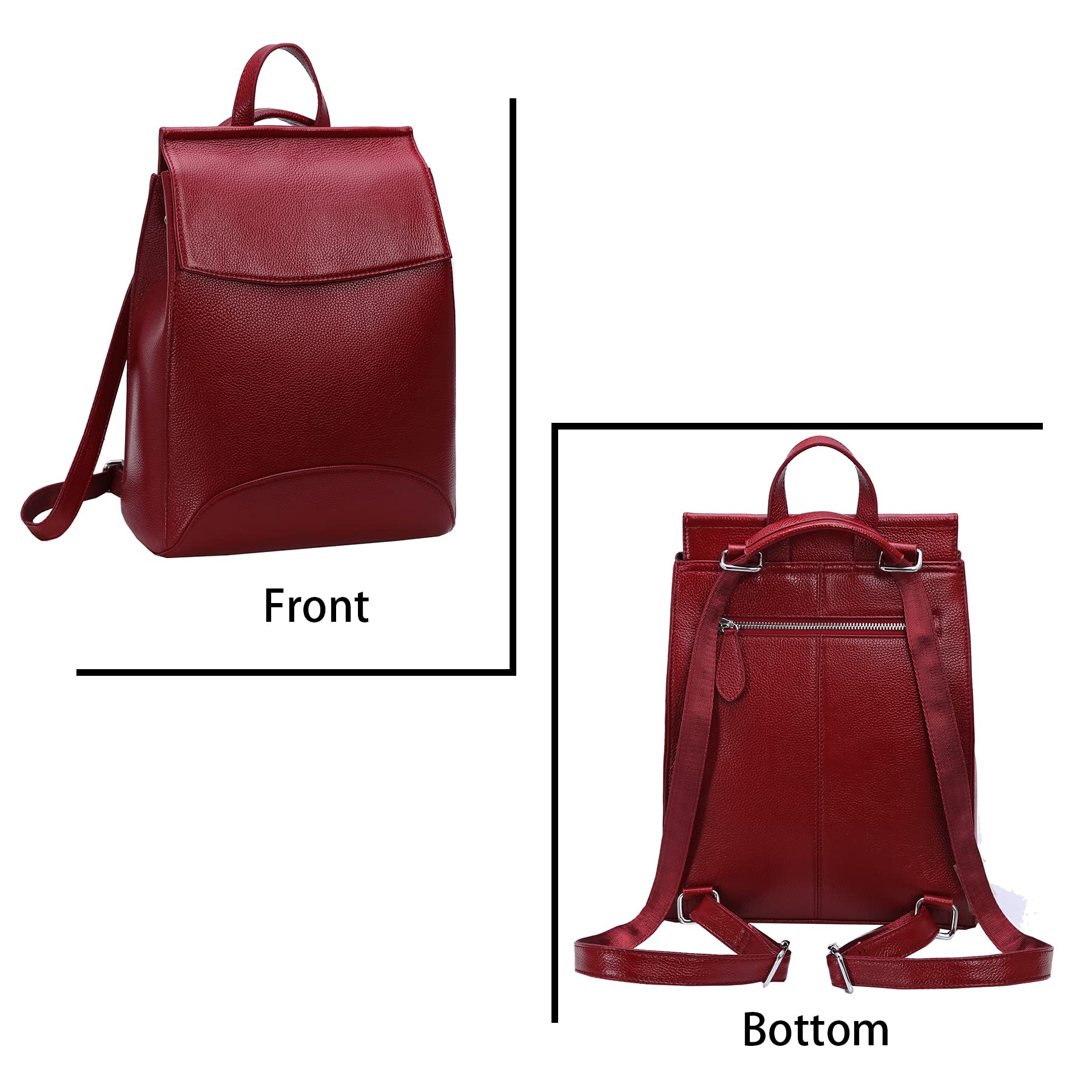 Stylish HESHE Leather Backpack for Women - Convertible Travel Backpack Purse & Anti-Theft Rucksack | Perfect for Work, College, Commuting & Weekend Getaways
