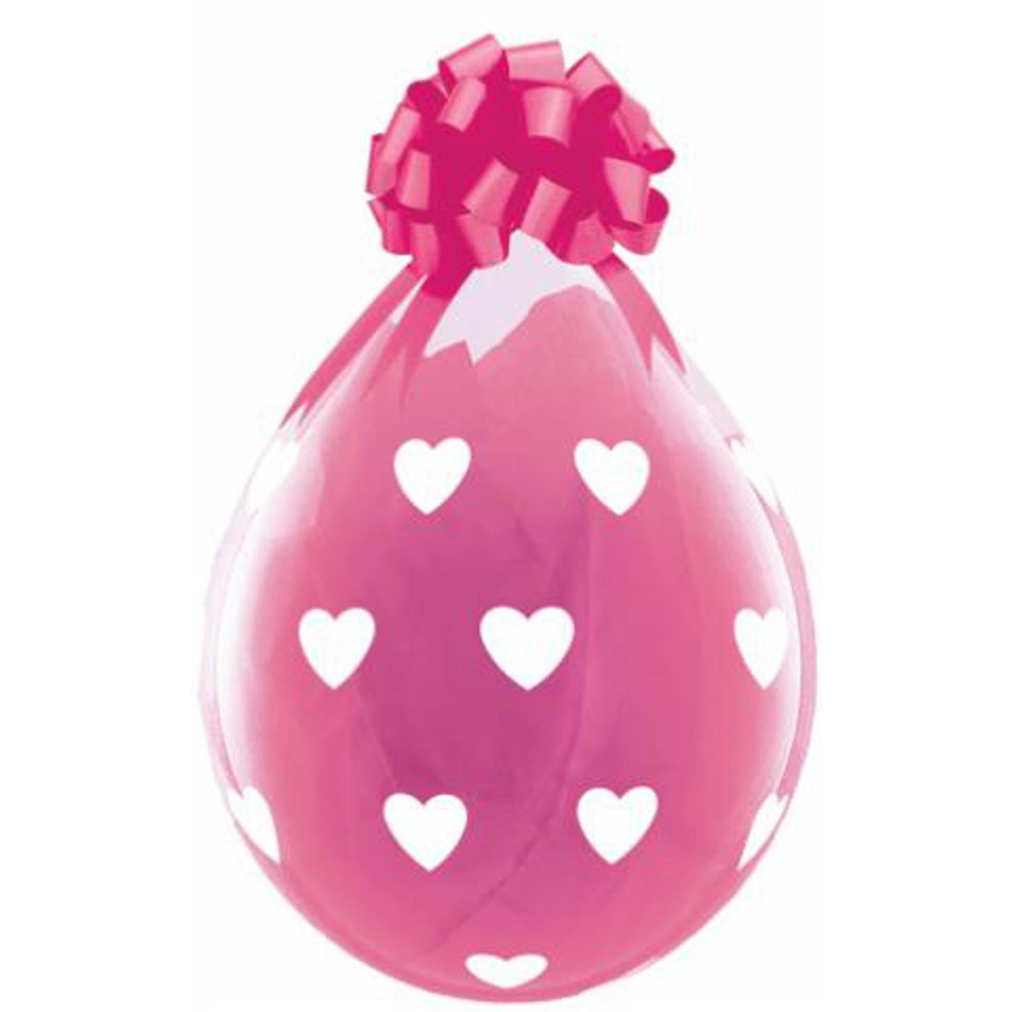 Big Hearts 18 Inch Latex Balloons - 25 Pack for Birthday Party Decorations, Valentine's Day, Baby Showers & Wedding Celebrations