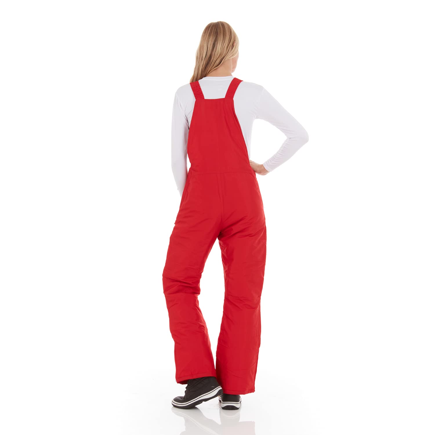 Arctic Quest Women's Insulated Waterproof Snow Bibs - Water Resistant Ski Pants for Snowboarding & Winter Sports | Warm Overalls for Cold Weather Adventures